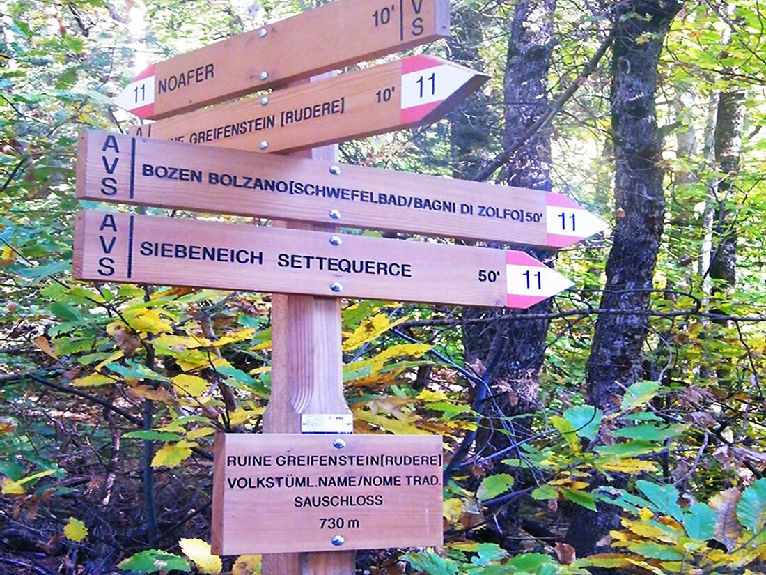 Sentiero dei castelli "Castelronda" San Genesio variazioine B Terlano 7 suedtirol.info