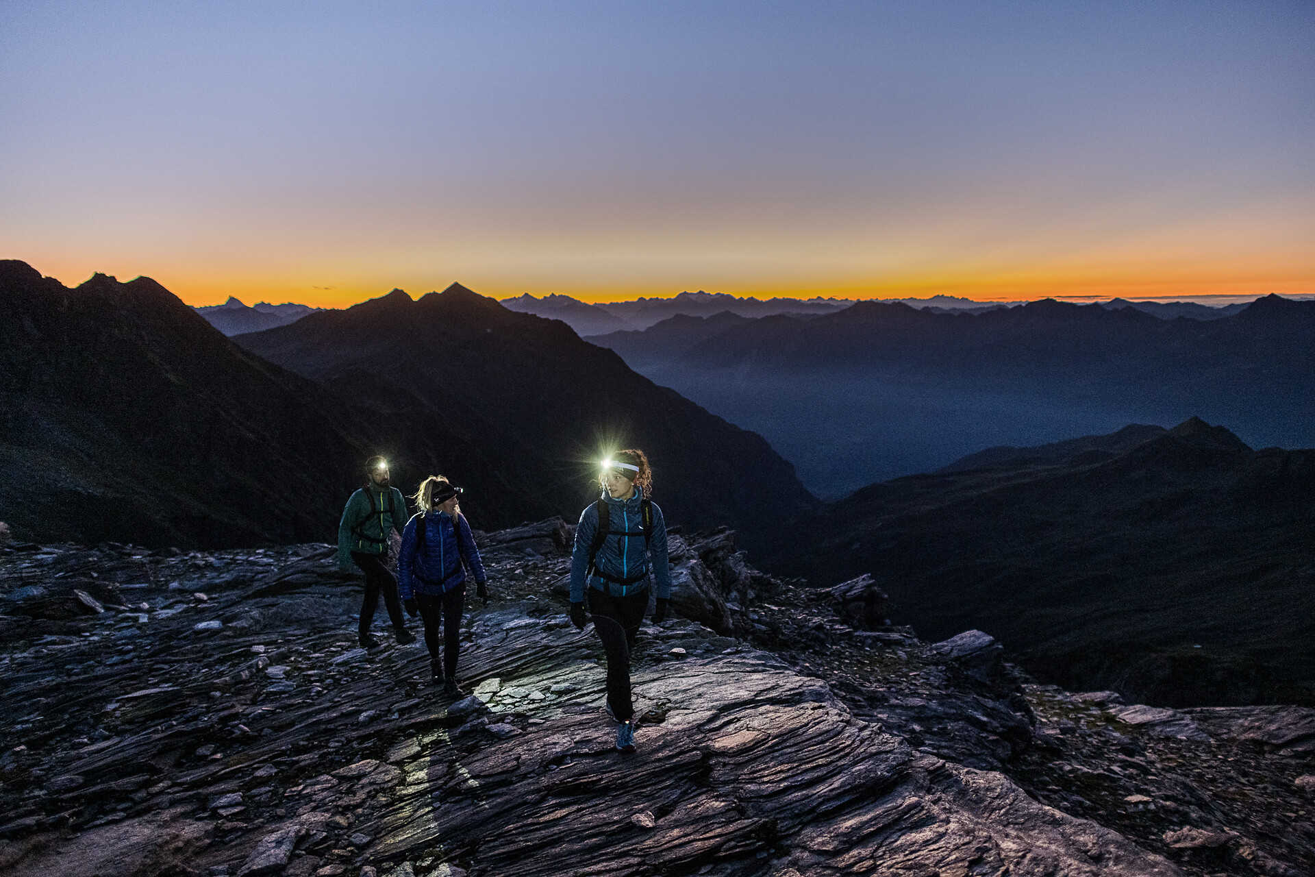 Mountain climbing above Merano