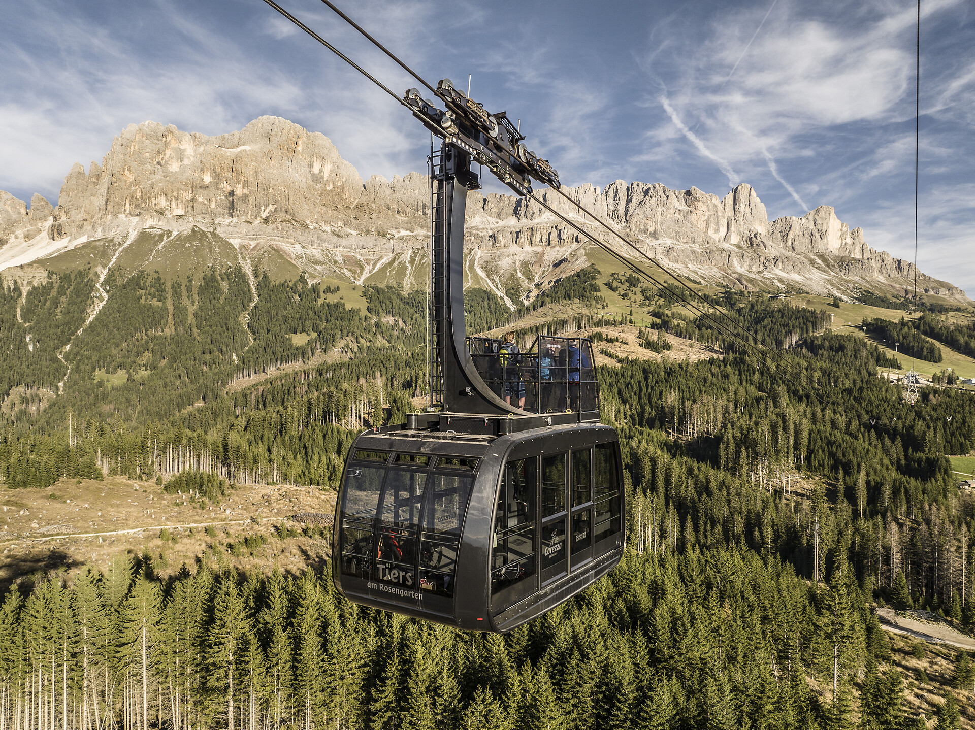 Cabrio Seilbahn Tiers