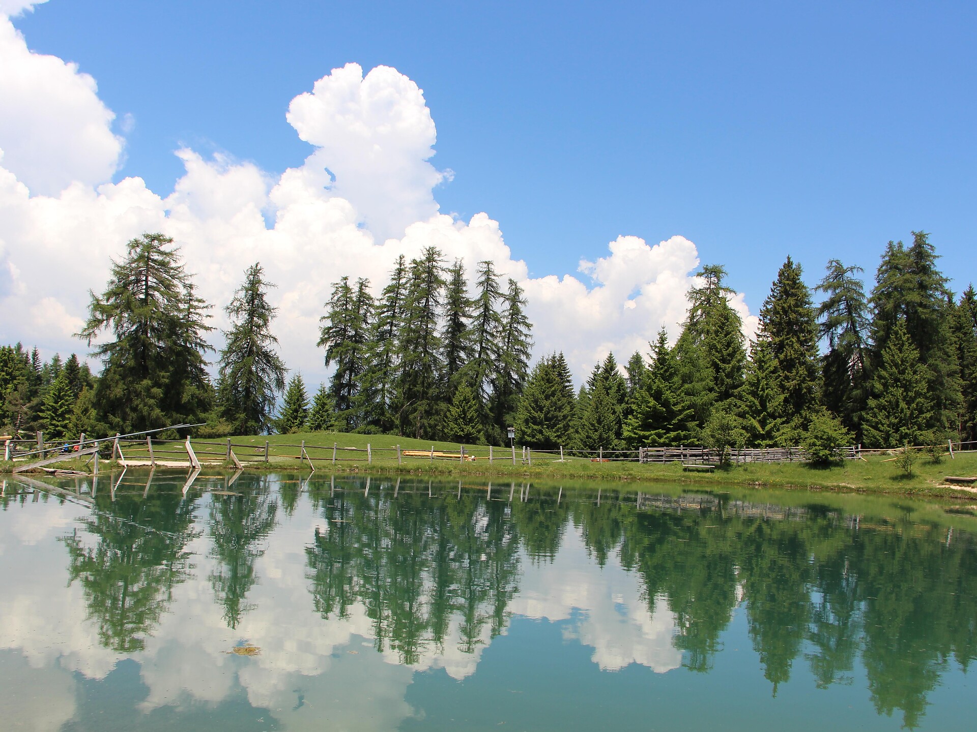 Laghetto presso la Malga Marinzen