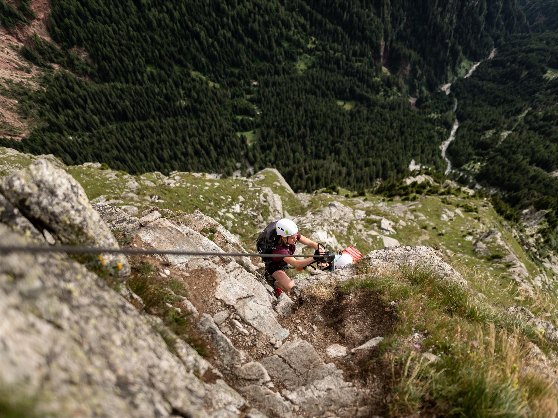 Heini Holzer Klettersteig Ifinger - Zustieg Bergstation Meran 2000 Hafling 3 suedtirol.info