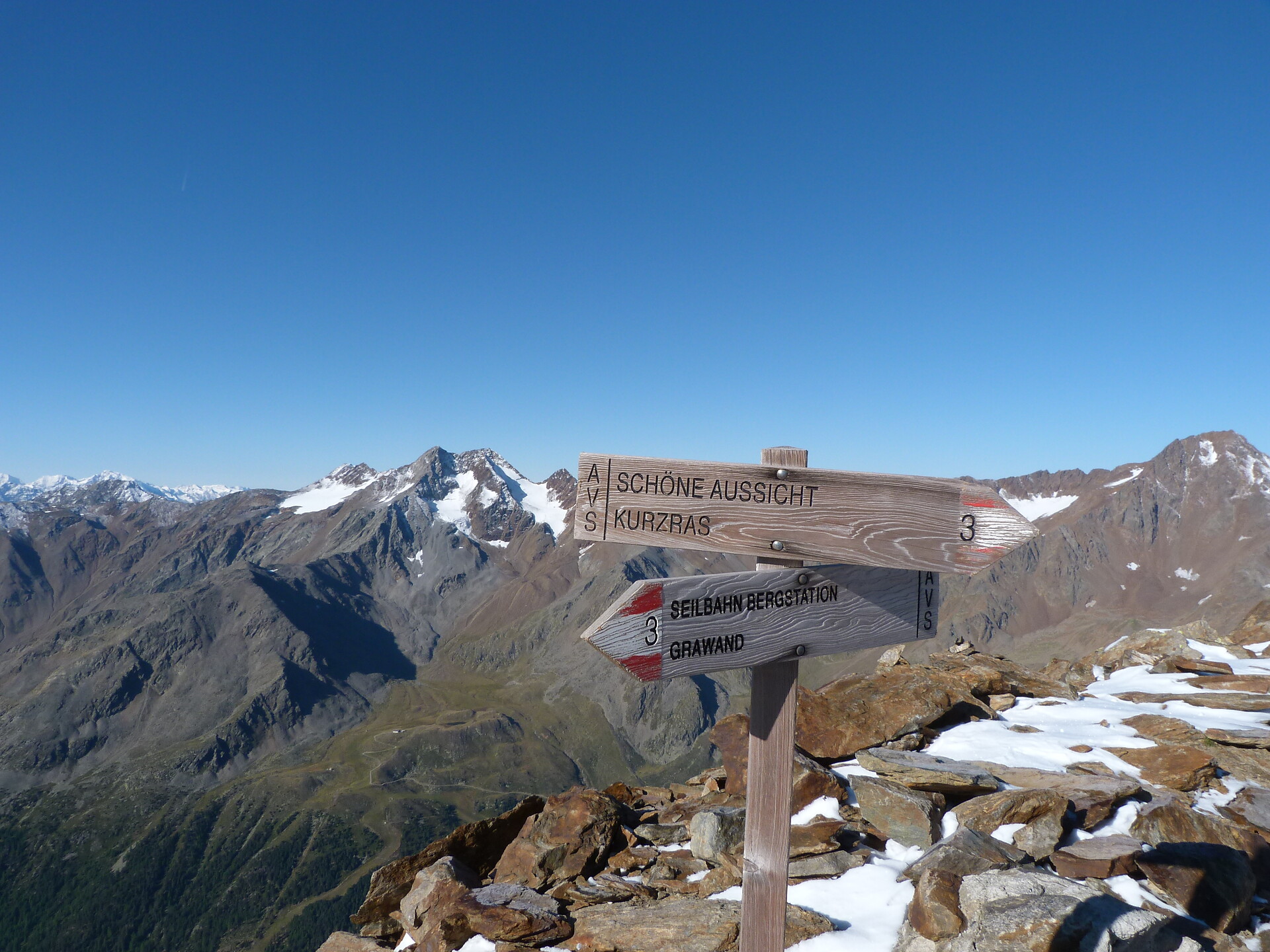 Wanderung zur Schönen Aussicht und Grawand