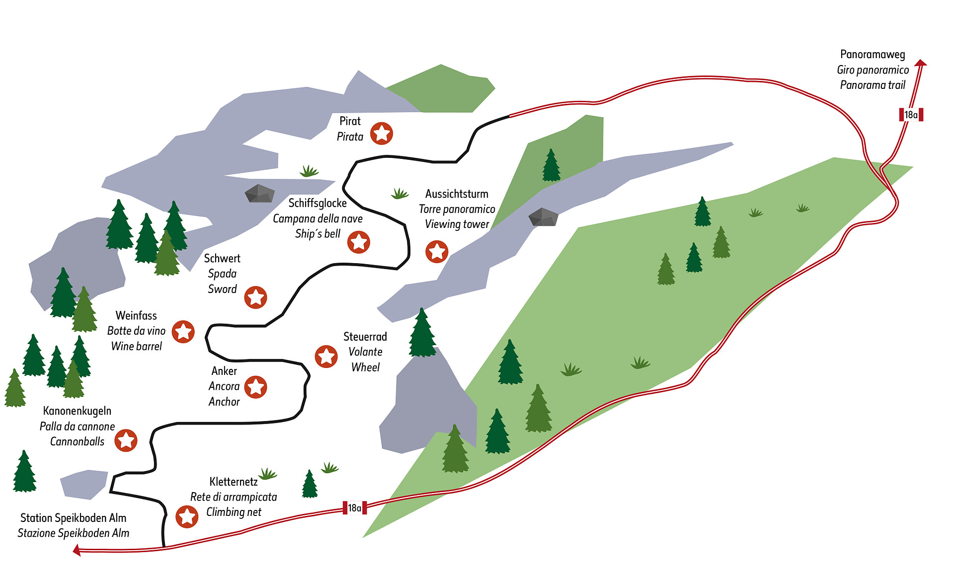 Kinderklettersteig Speikboden