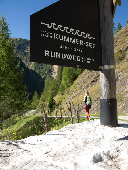 Giro circolare lago Kummersee a Corvara Moso in Passiria 2 suedtirol.info