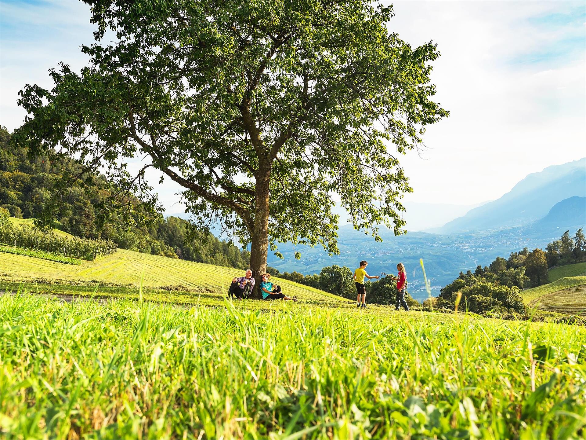 Burgenweg Panorama Glaning Jenesien