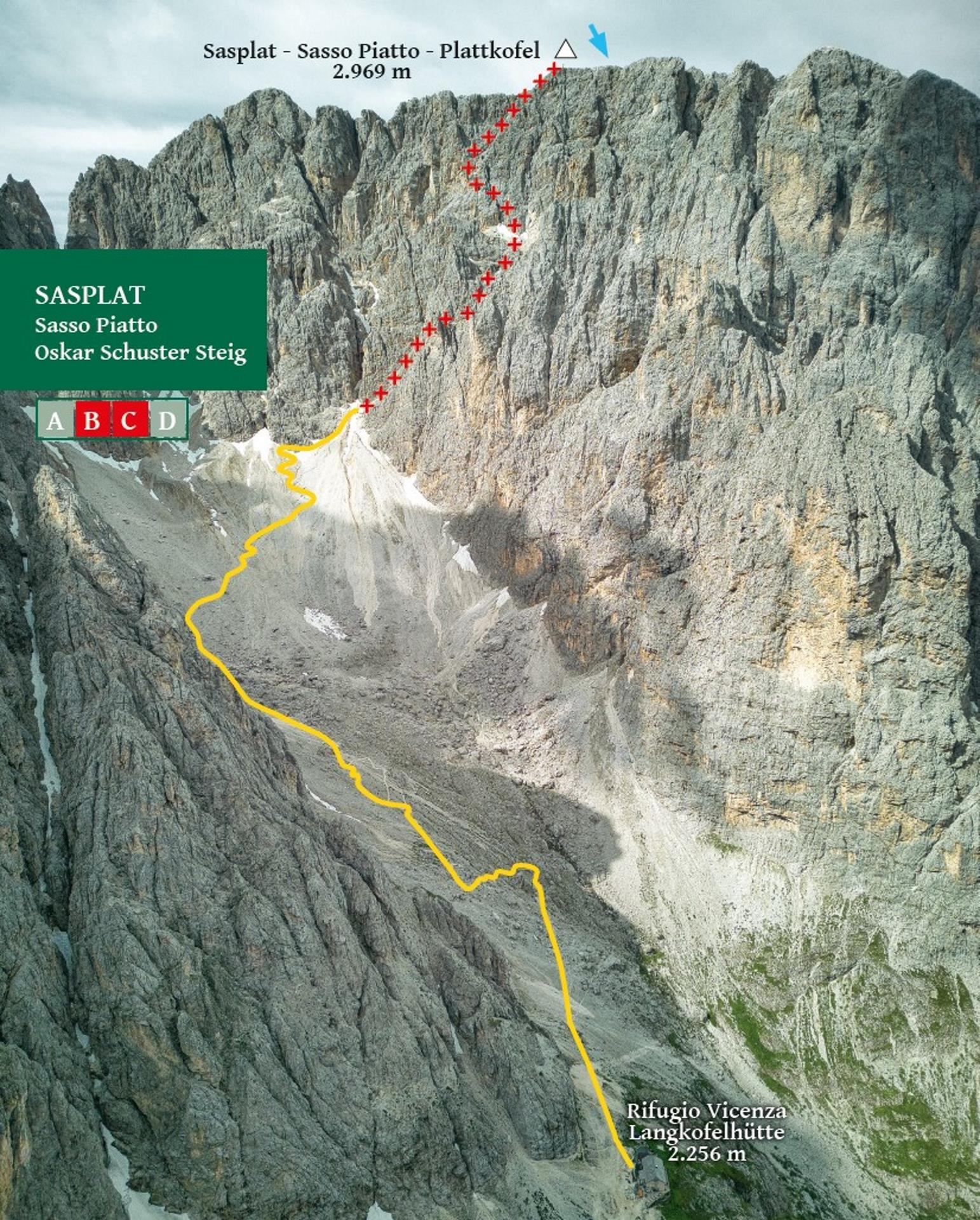 Sasplat (Oskar Schuster Steig/Plattkofel) St.Christina in Gröden 2 suedtirol.info