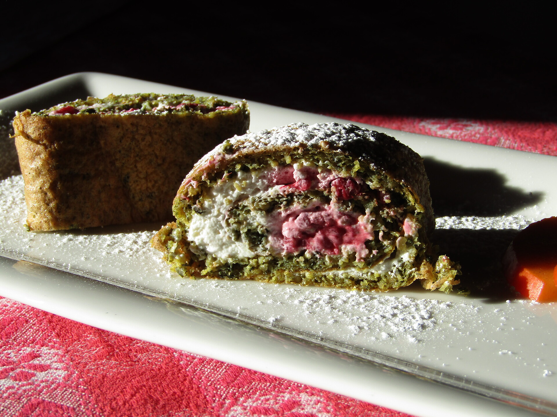 pumpkin seed roulade