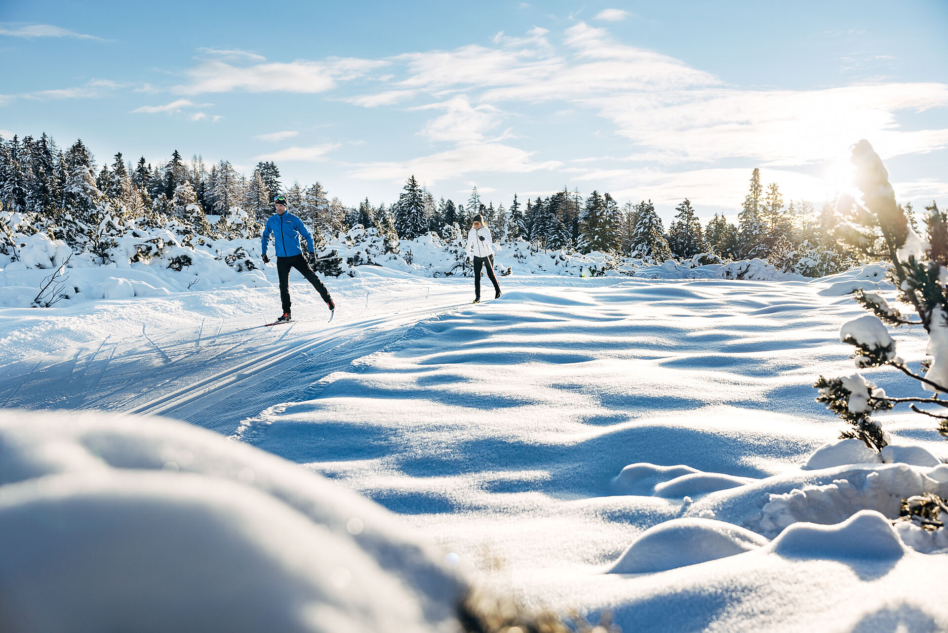 Pista panoramica sci da fondo sull'Alpe di Villandro - Bressanone e dintorni - #3 - suedtirol.info