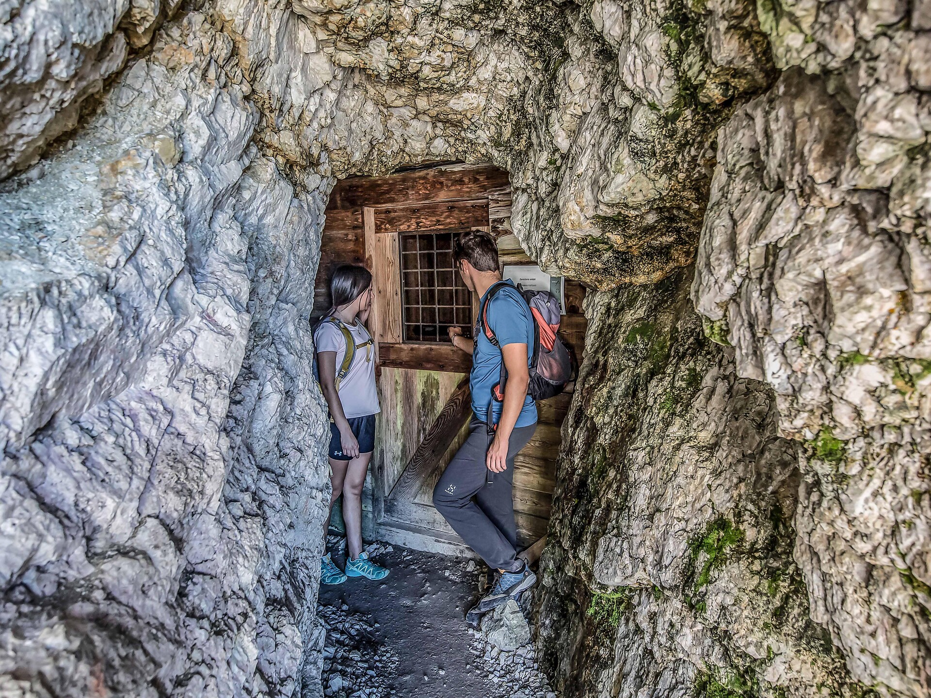 Rock tunnel Lagazuoi