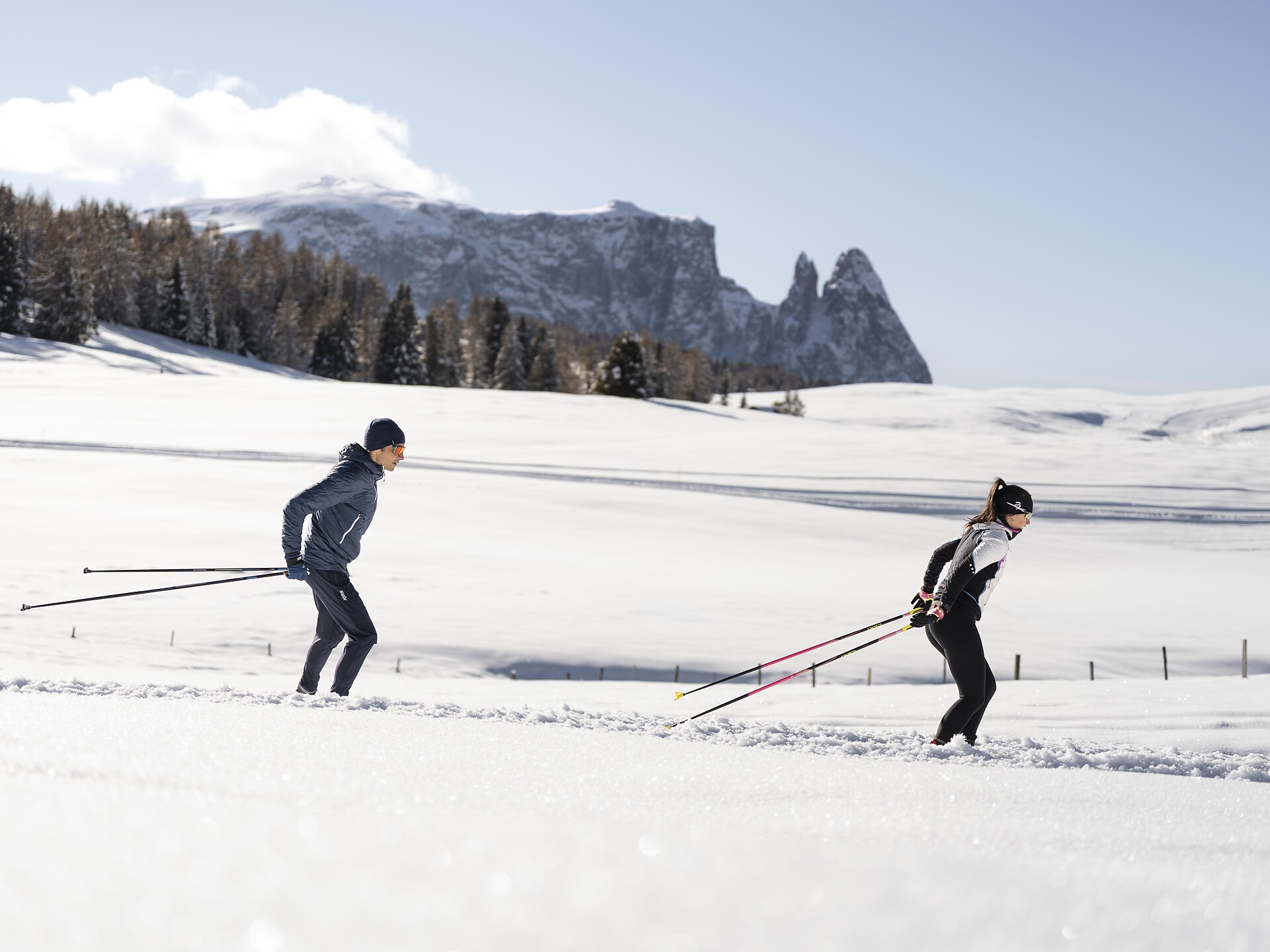 Loipe Compatsch - Ritsch - Compatsch - Dolomitenregion Seiser Alm - #1 - suedtirol.info
