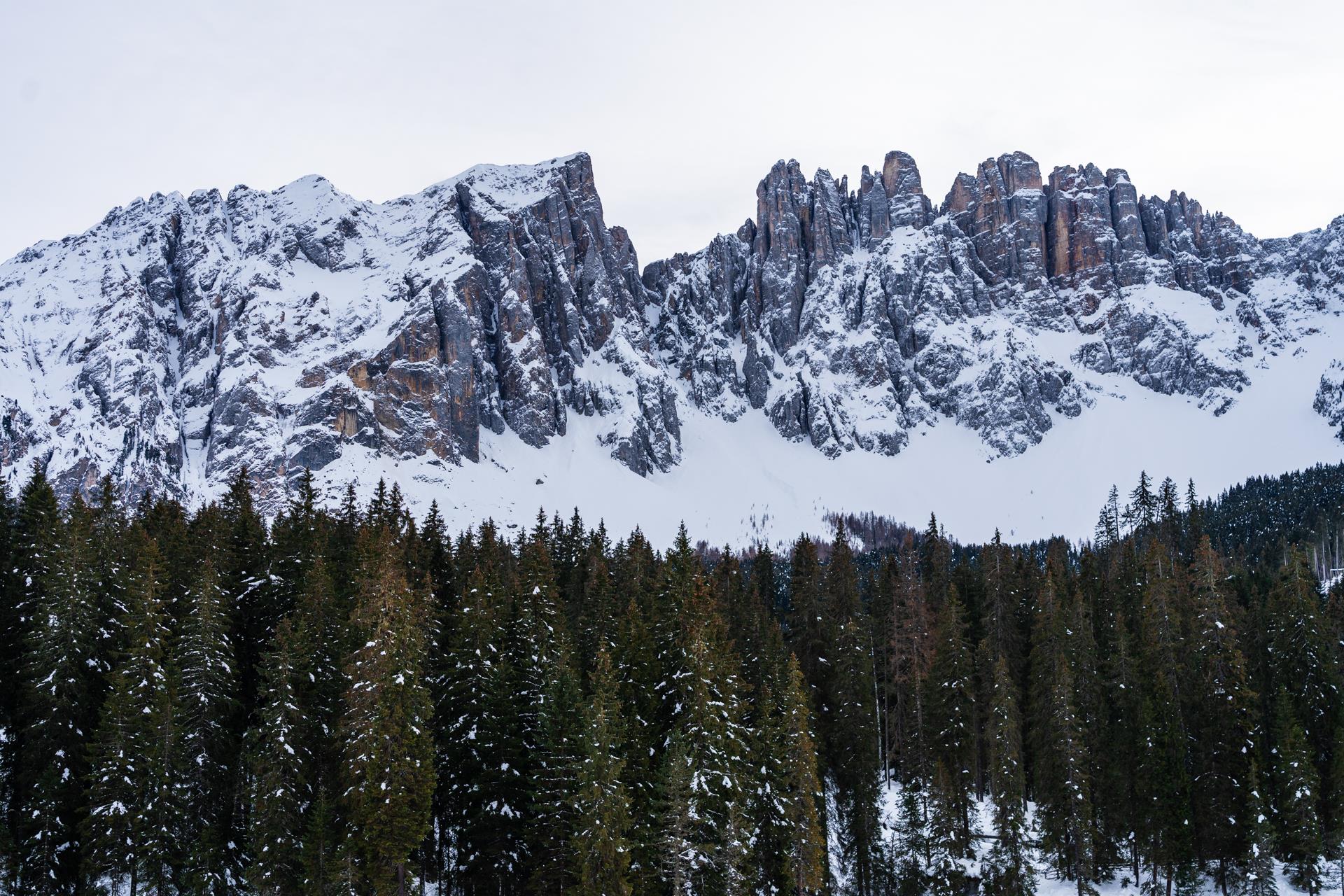 Long winter circular hike at Lake Carezza Welschnofen/Nova Levante 4 suedtirol.info