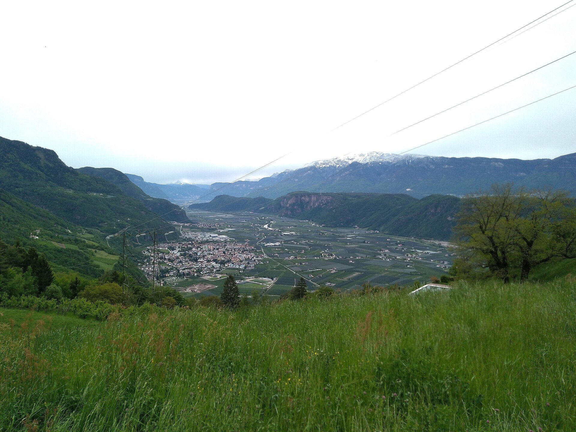 View of Leifers/Laives from Rechtebner inn