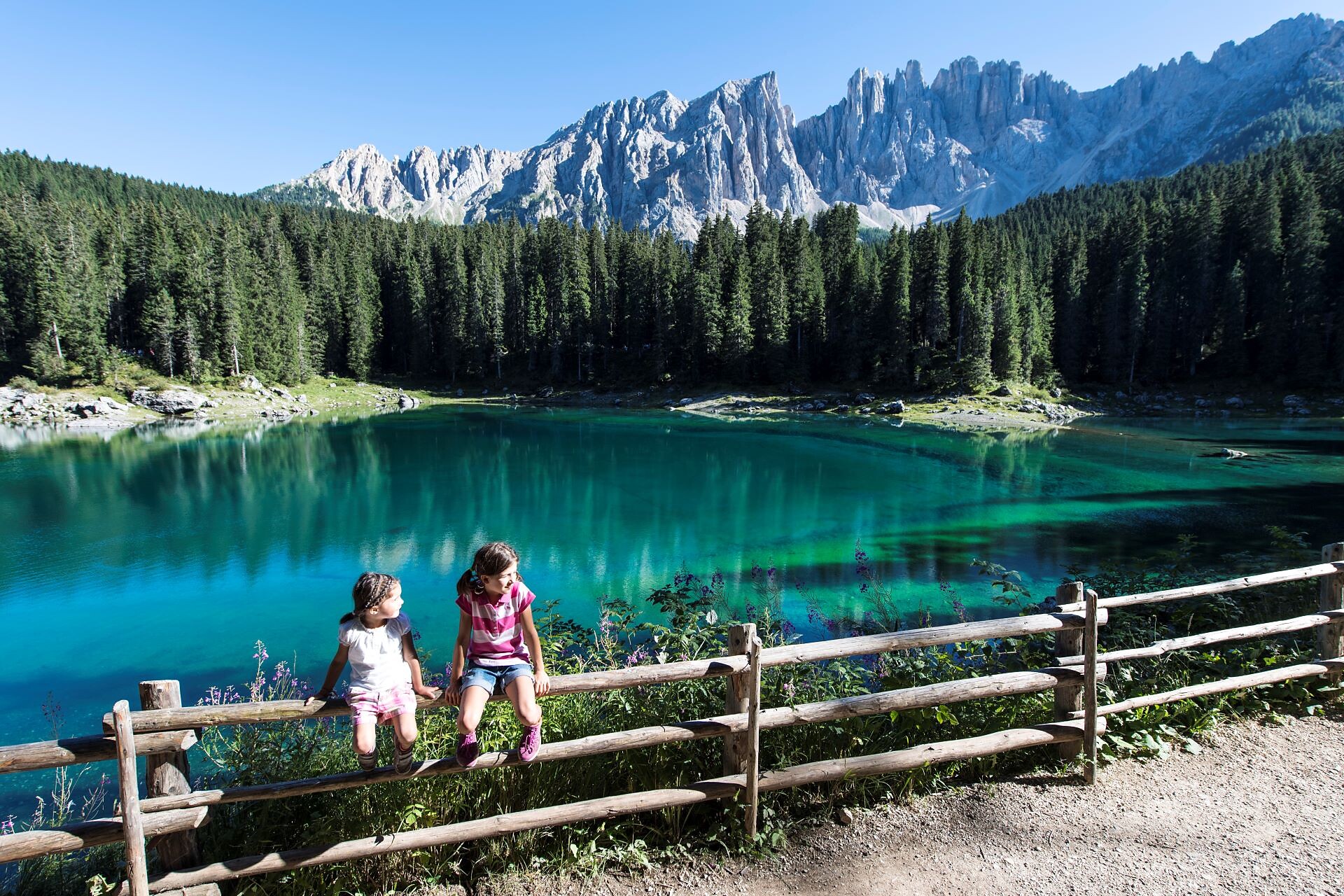 Middle circular route at Lake Carezza - Dolomites Region Eggental - #1 - suedtirol.info