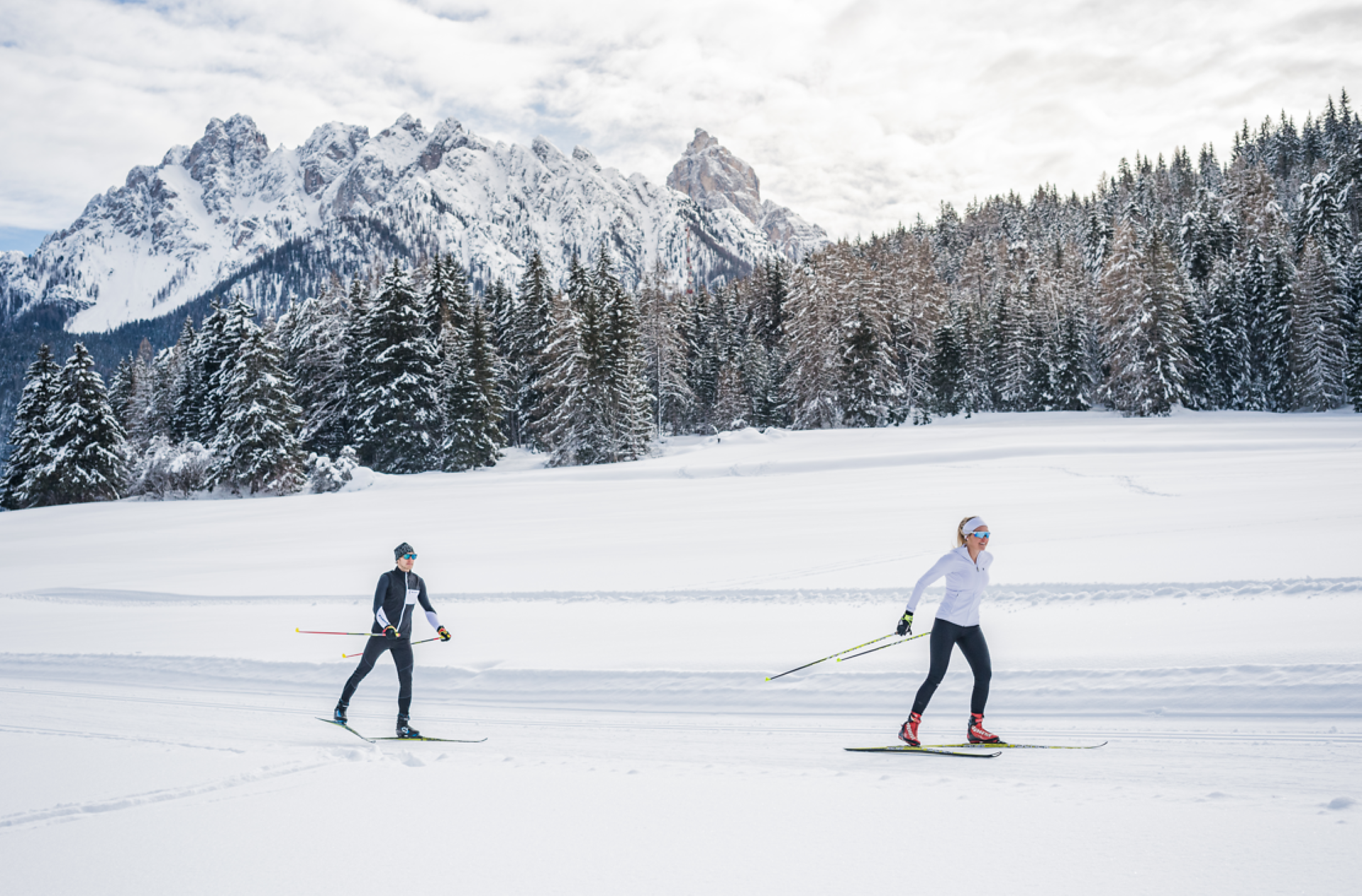 25 Langlaufstadion Toblach - Rienzlifte (Richtung Niederdorf)  - Dolomitenregion 3 Zinnen - #1 - suedtirol.info
