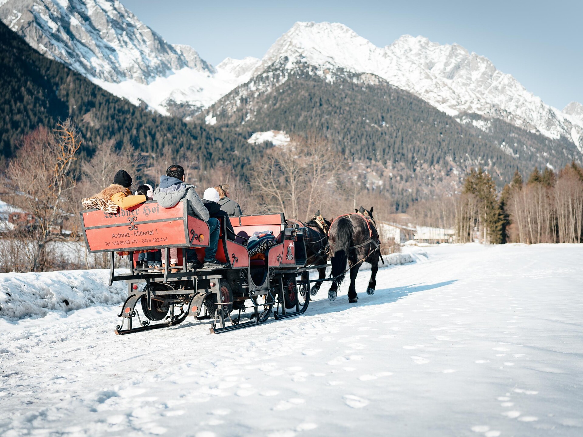 Gite in slitta trainata da cavalli ad Anterselva di Mezzo - Regione dolomitica Plan de Corones - #5 - suedtirol.info