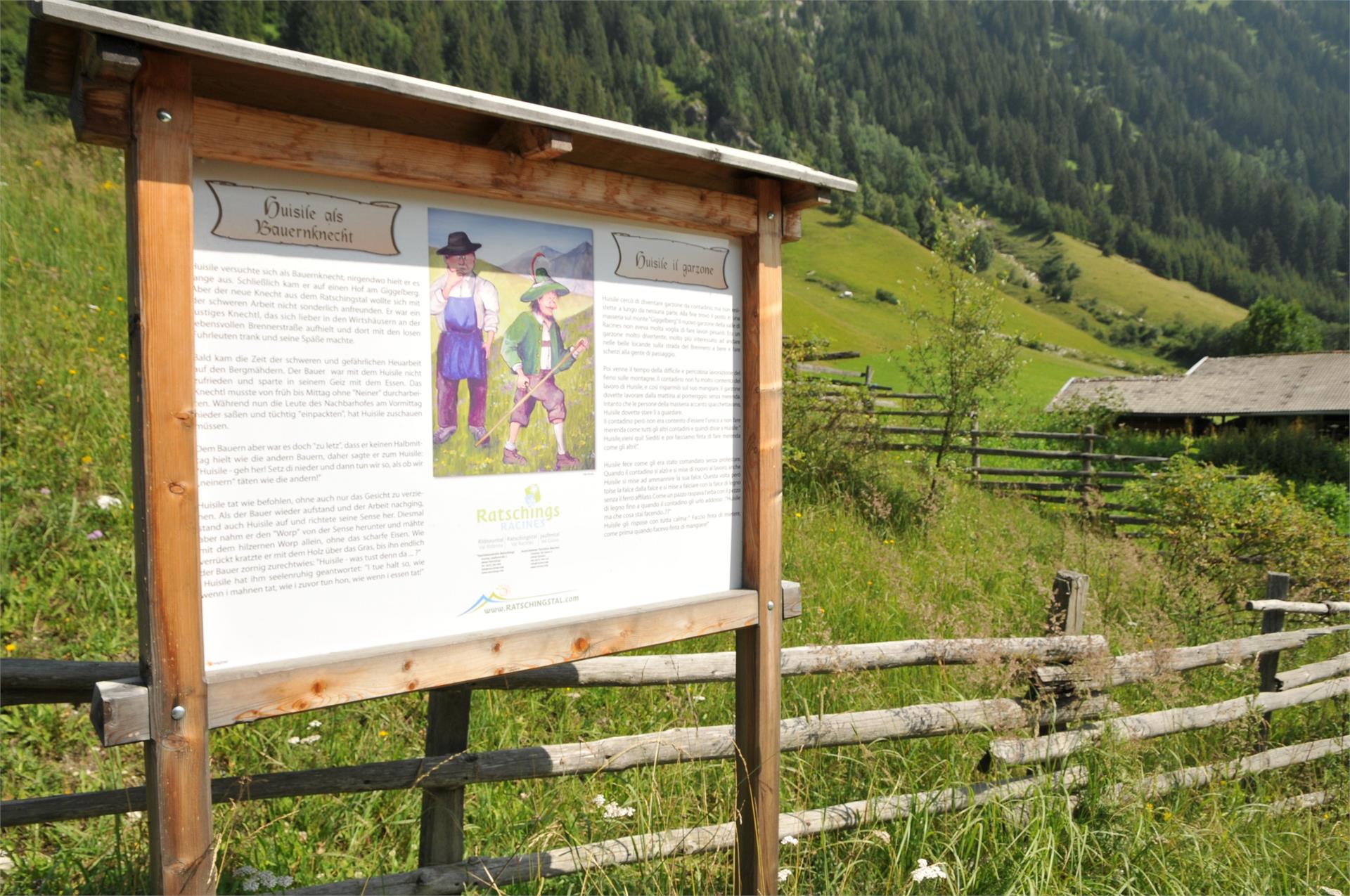 Sentiero "Pfeifer Huisele" Racines 1 suedtirol.info