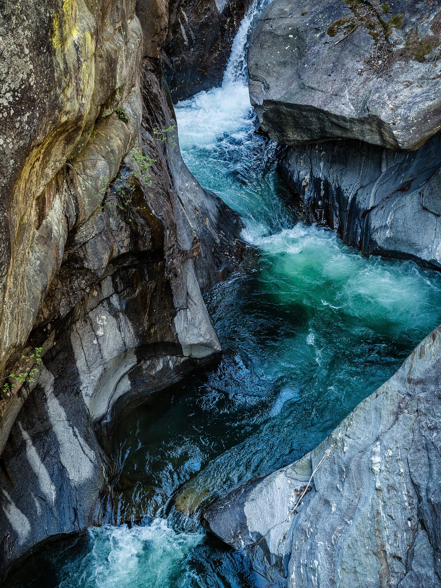Weg entlang der Passerschlucht