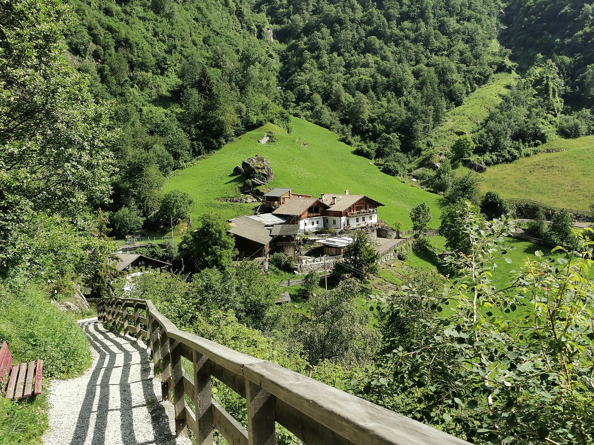Cascata di Parcines Piattaforma