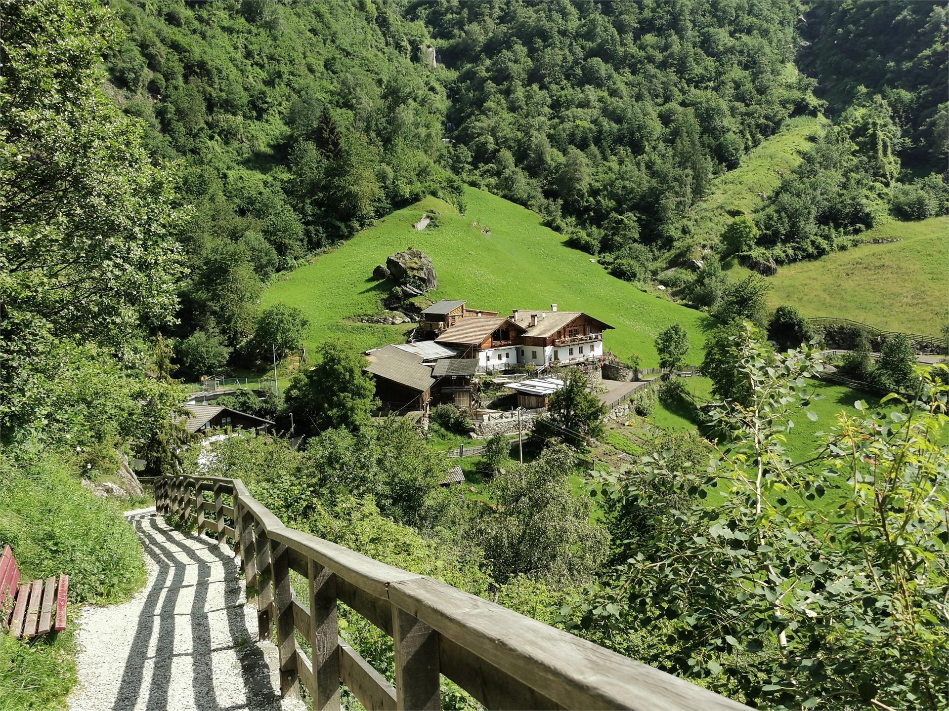 Partschins Waterfall from the Texelbahn cable car valley station Partschins/Parcines 5 suedtirol.info