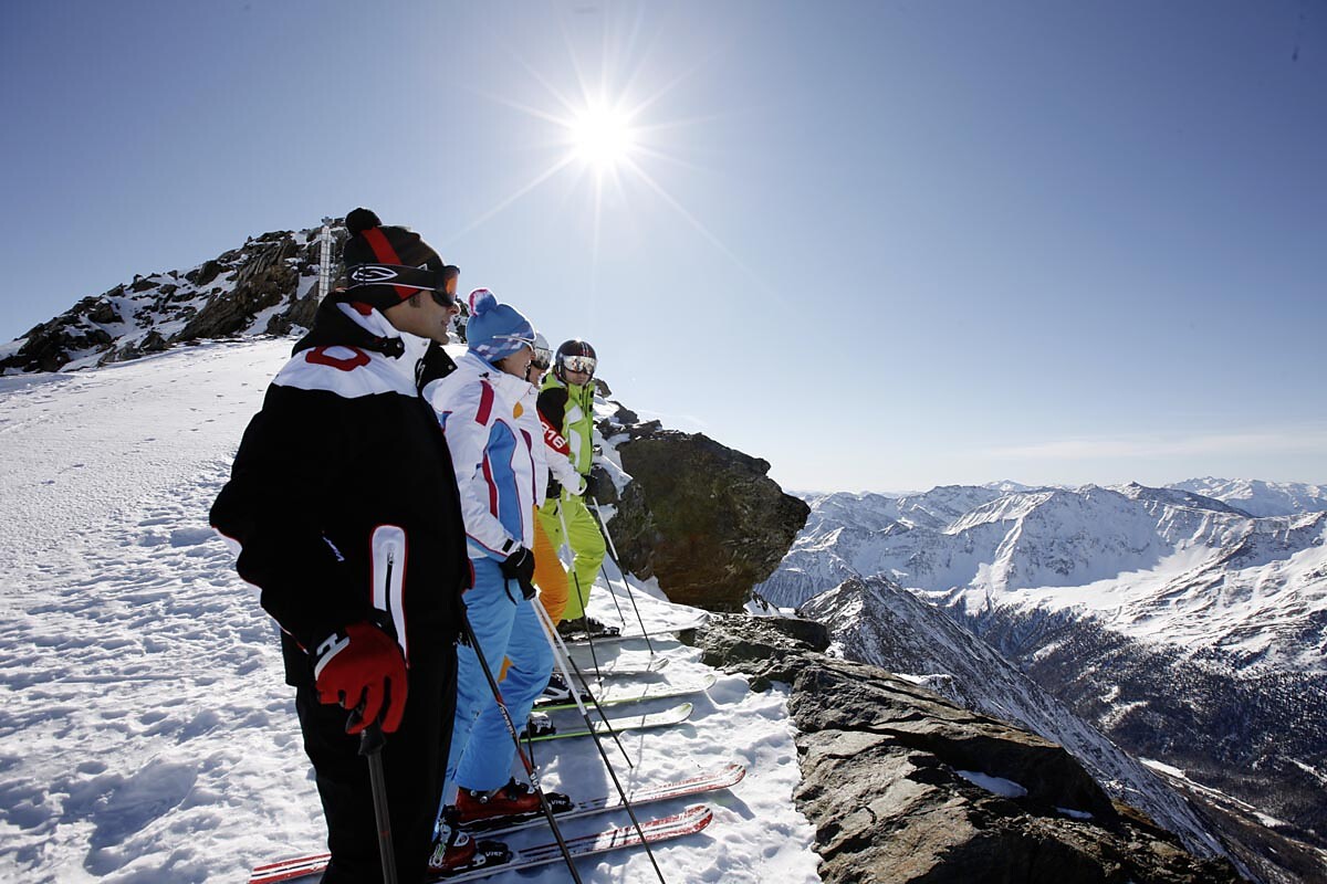 Pronti per la discesa sulla pista Grawand