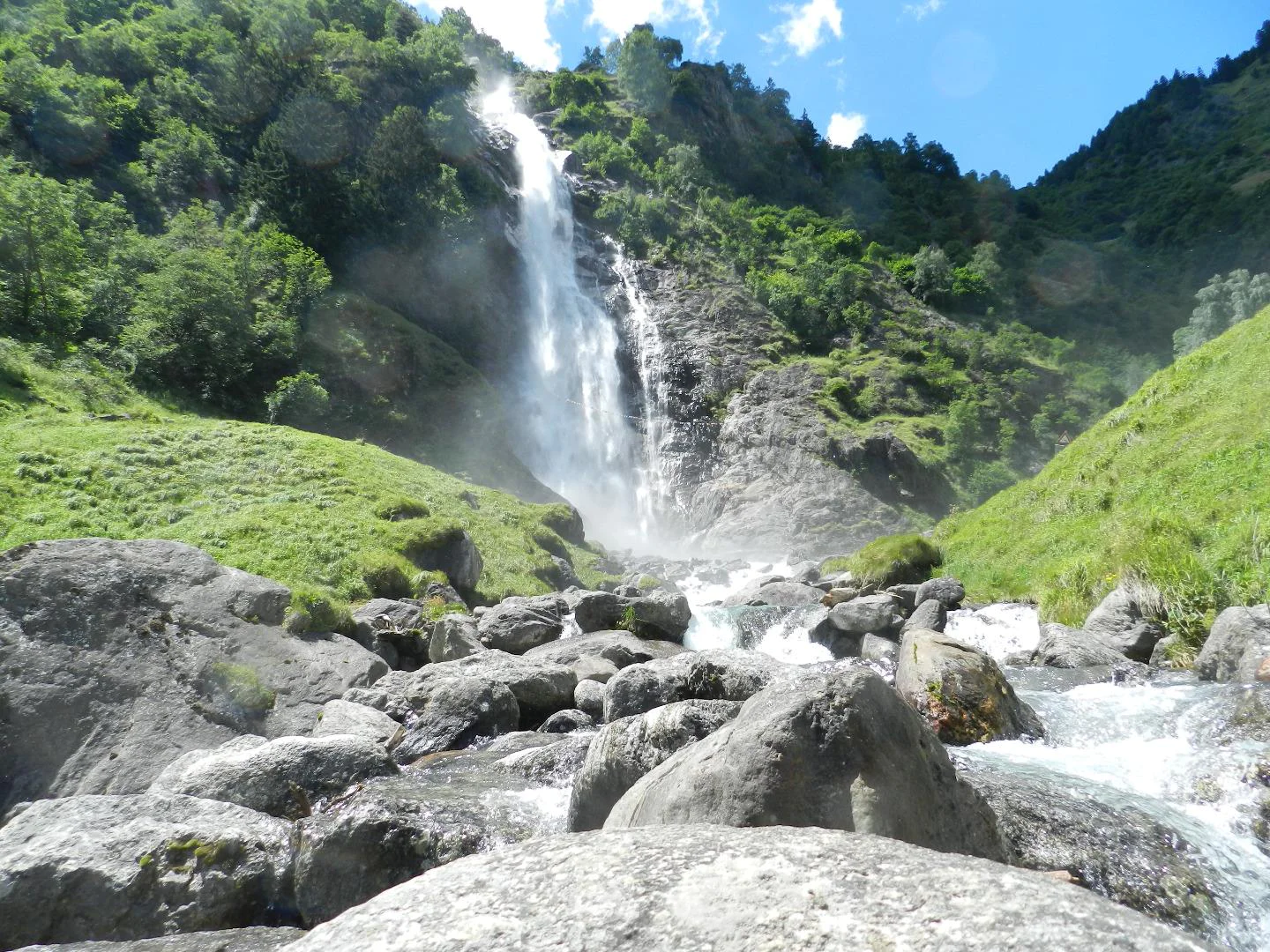 Partschins Waterfall from the Texelbahn Cableway Mountain Station - farm trail Partschins/Parcines 2 suedtirol.info