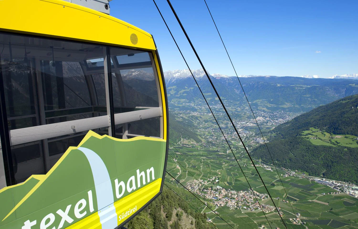 Partschins Waterfall from the Texelbahn Cableway Mountain Station - farm trail Partschins/Parcines 3 suedtirol.info