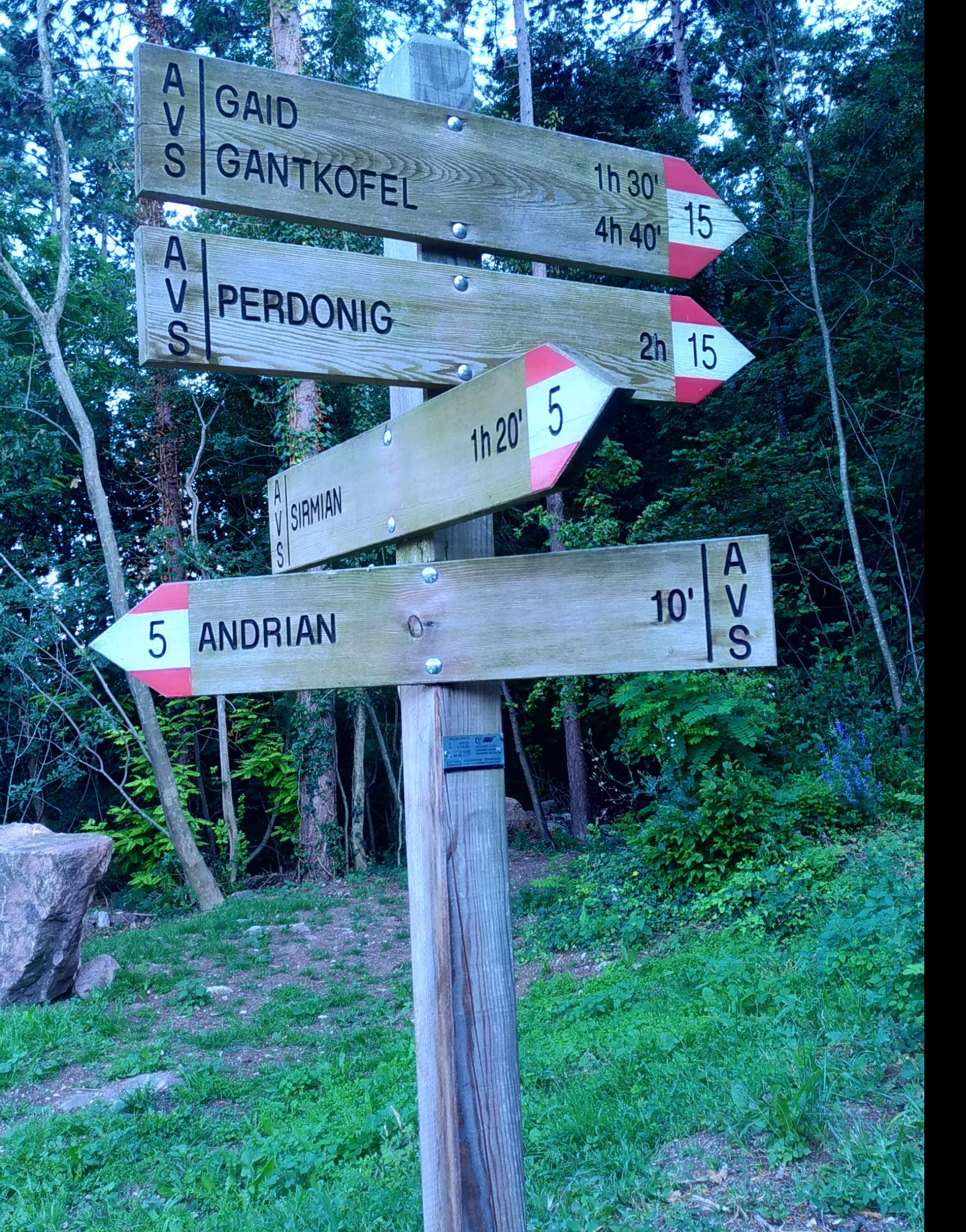 Rundwanderung: Andrian - Festenstein - Gaid - Variante Burgstalleck - Bittner - Andrian Pfitsch 7 suedtirol.info