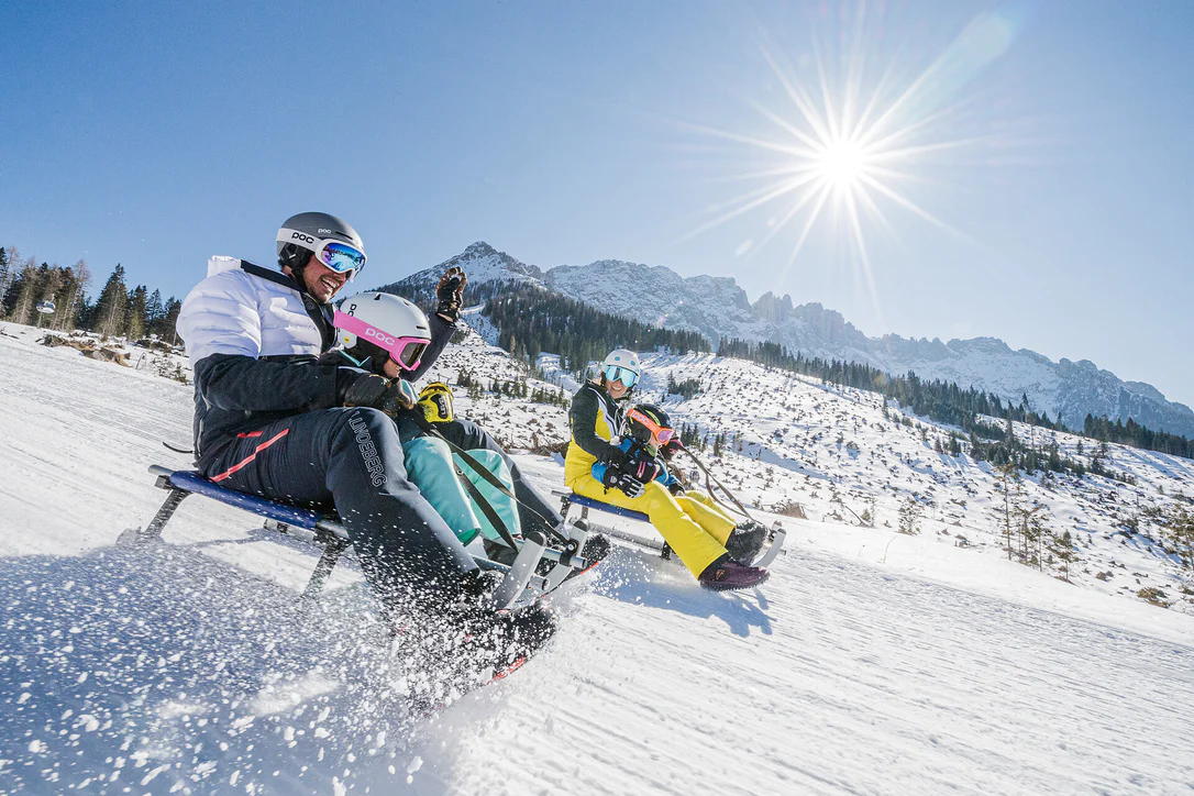 Hubertus Sledging Trail in Carezza/Karersee