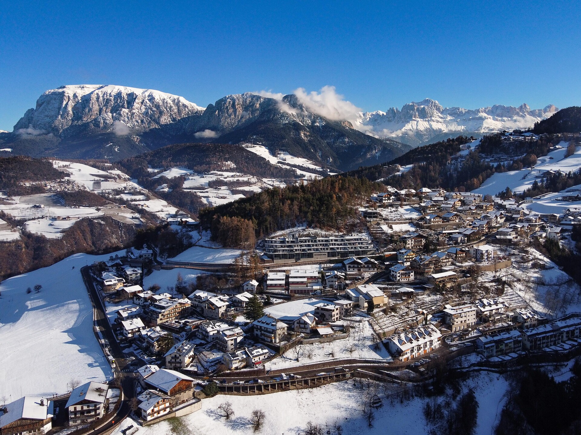 View on Steinegg|Collepietra in the Winter
