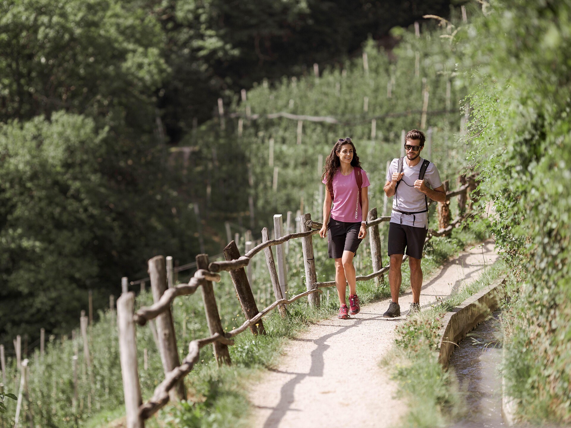 Percorso circolare lungo la roggia e l'Alta Via di Marlengo Marlengo 2 suedtirol.info