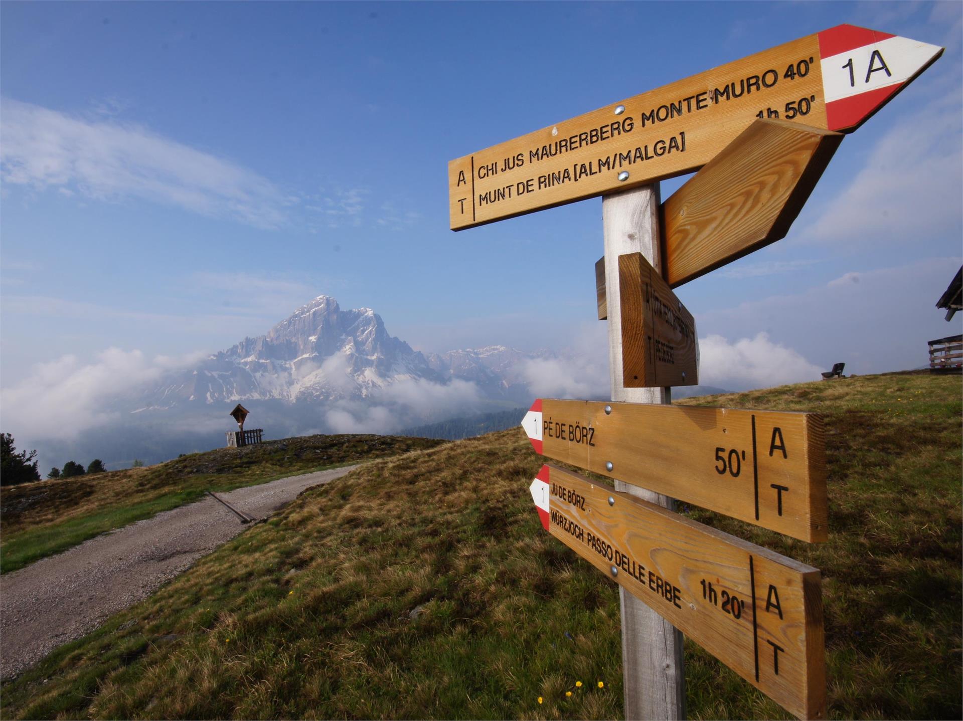 Glittner Lake and Maurerberg circular trail Al Plan/San Vigilio 3 suedtirol.info