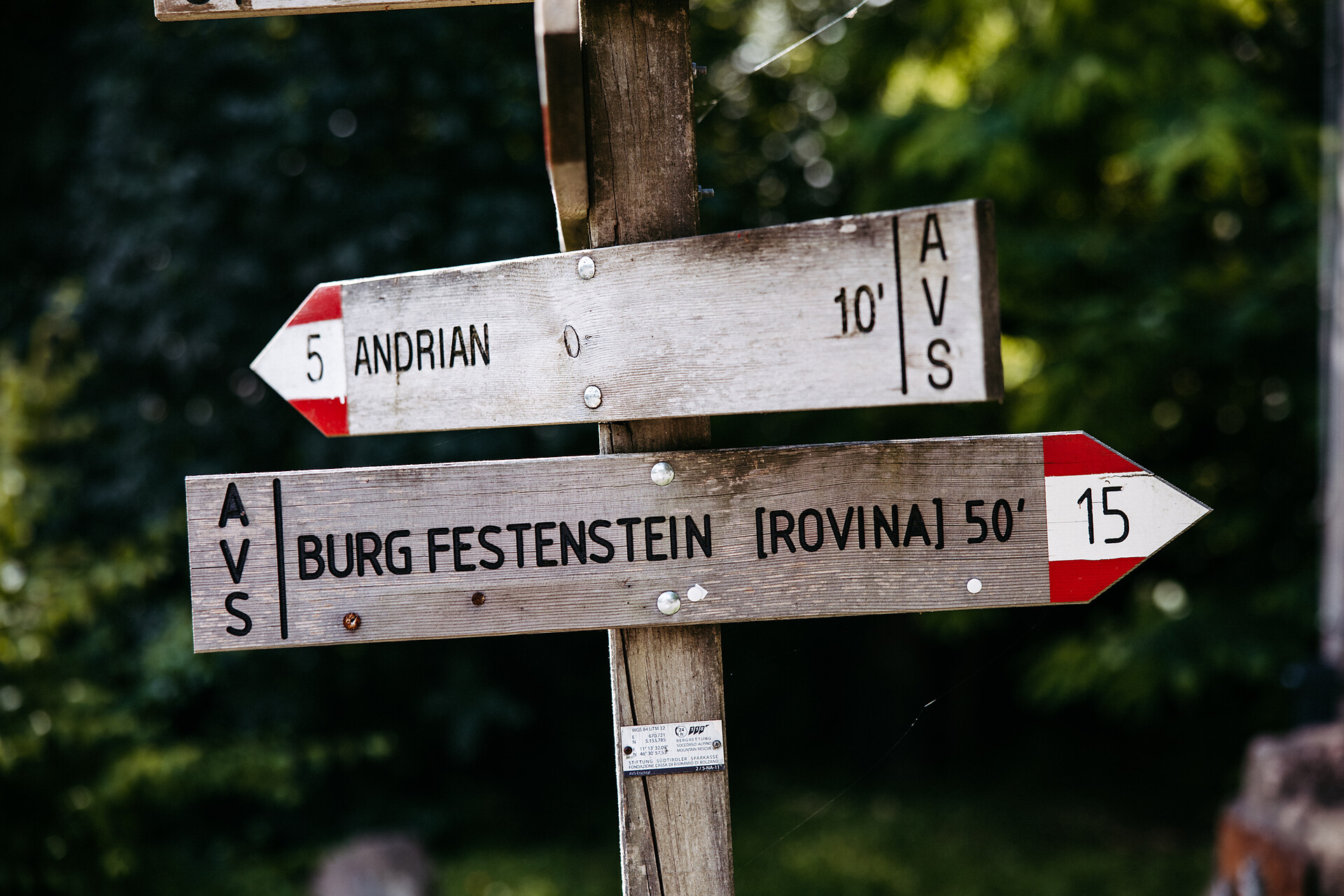 Circular hike: Andrian - Festenstein Castle - Gaid - variant path Larchsteigndrian - Alto Adige Wine Road - #1 - suedtirol.info