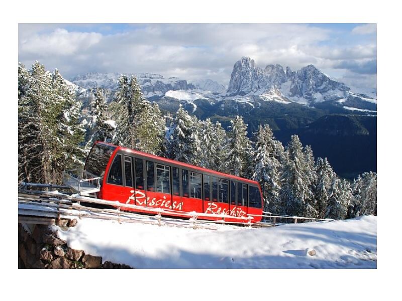 Standseilbahn Raschötz Winter