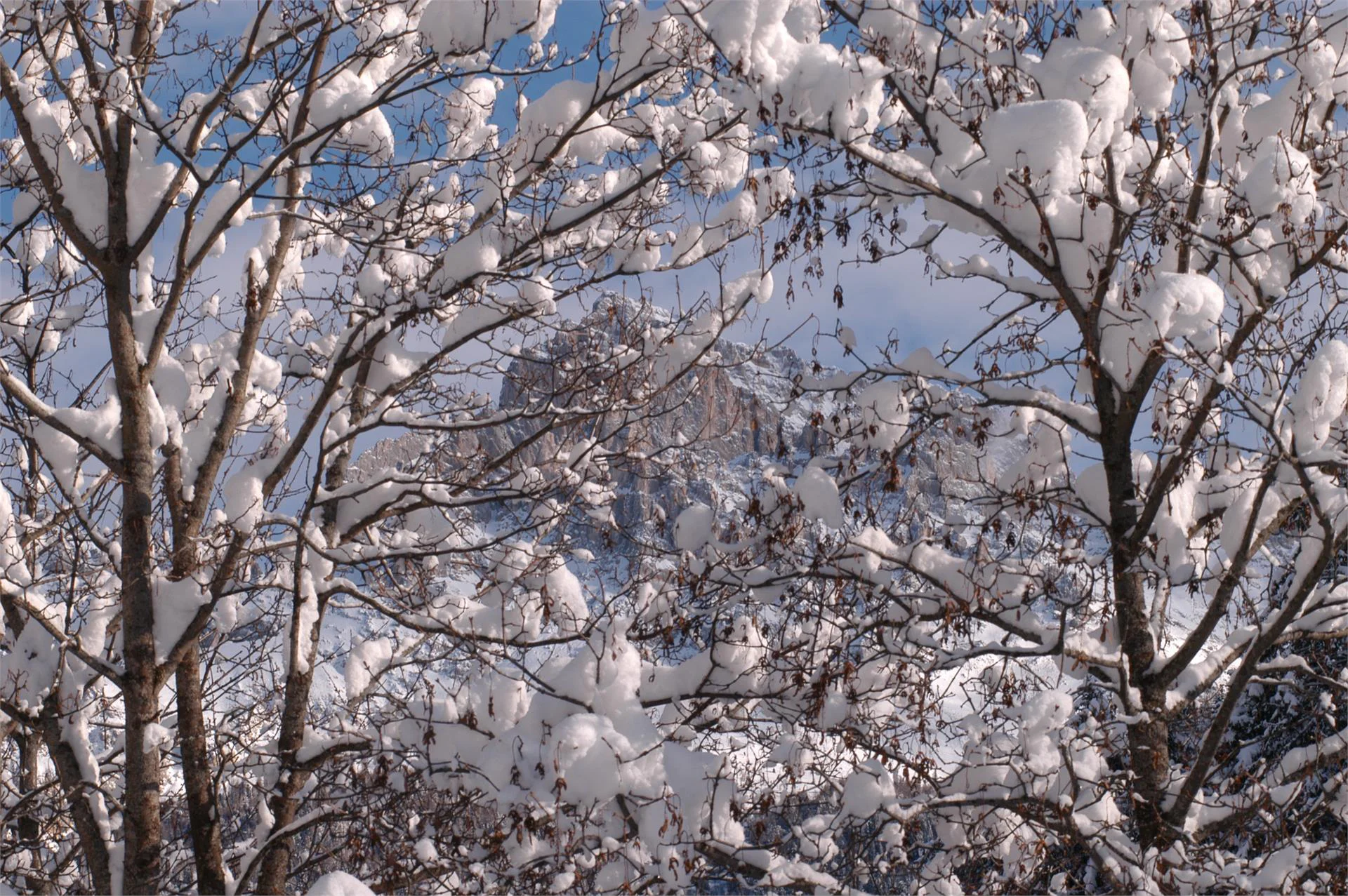 Snowshoe tour to the St. Agatha church Deutschnofen/Nova Ponente 1 suedtirol.info
