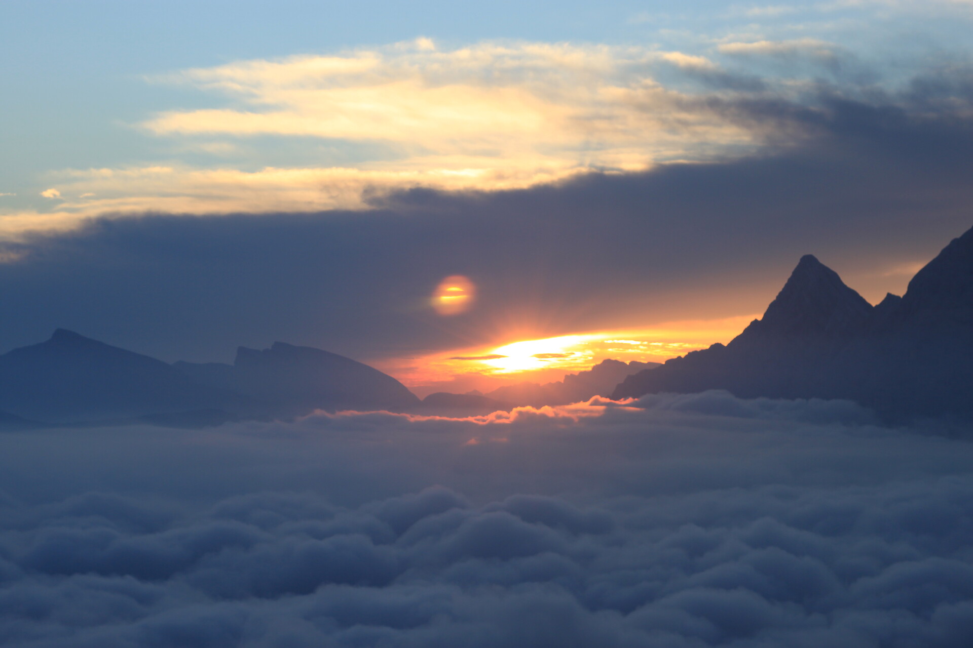 Sorgere del sole Crëp dales Dodesc