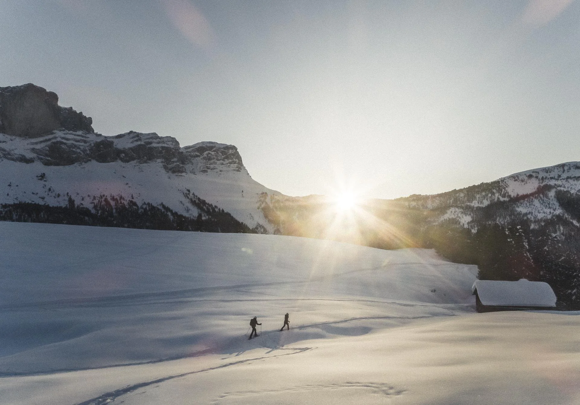 Snowshoe tour along the Adolf Munkel Trail Villnöss/Funes 1 suedtirol.info