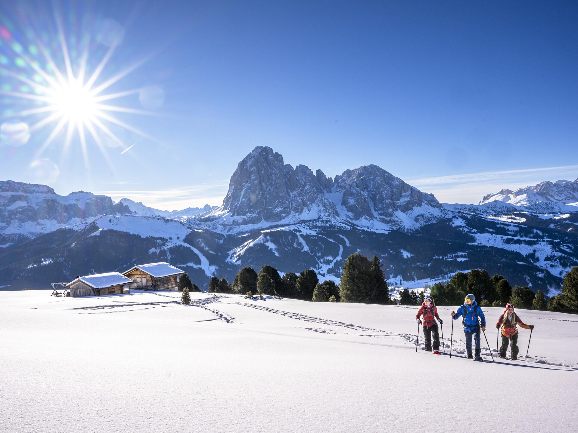 Escursione con le ciaspole al Sëurasas - Regione dolomitica Val Gardena - #8 - suedtirol.info