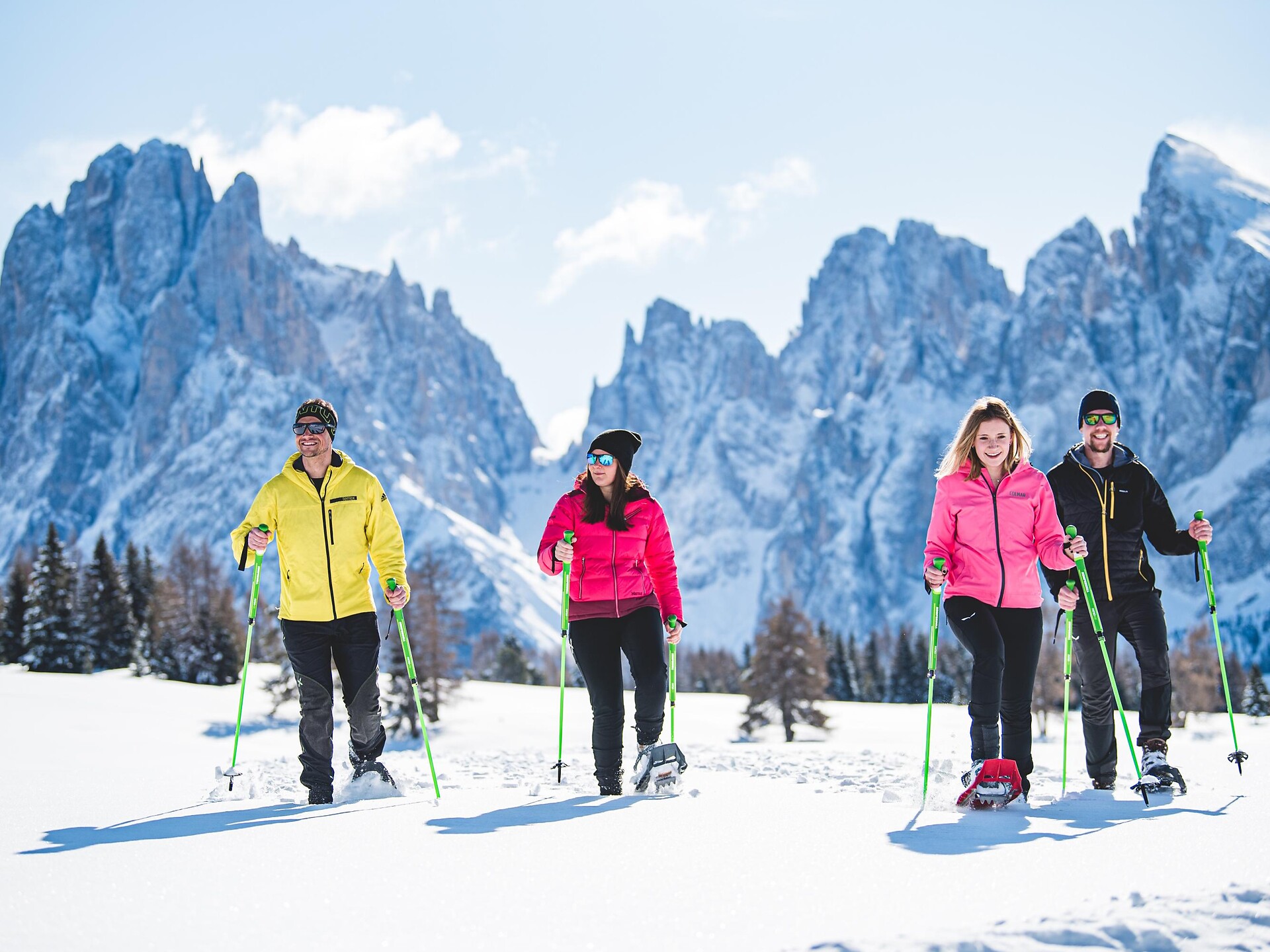 Schneeschuhwanderung am Fuße der Langkofelgruppe - Dolomitenregion Gröden - #1 - suedtirol.info