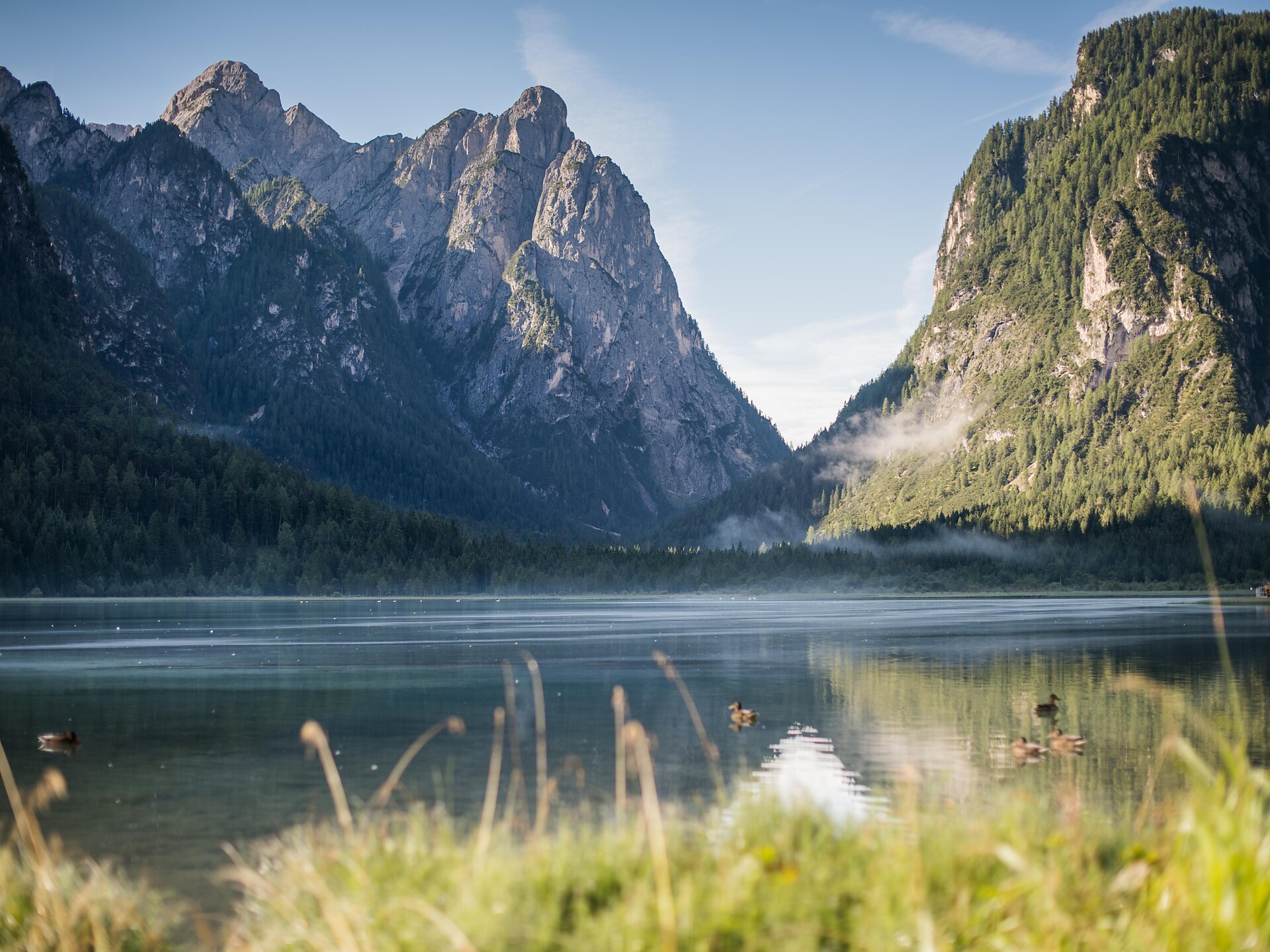 Toblacher See Lake