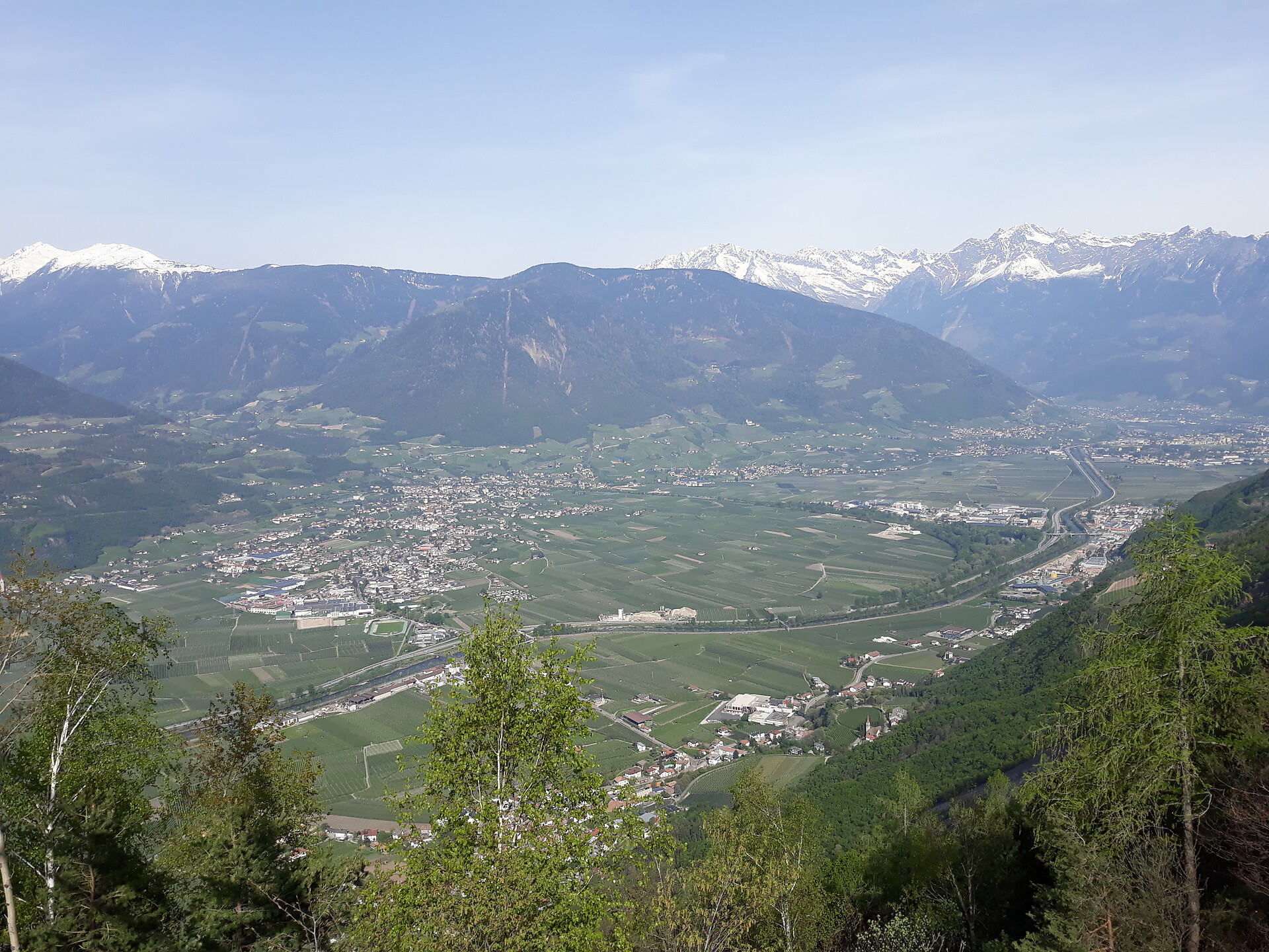 Aussicht auf das Meraner Talbecken