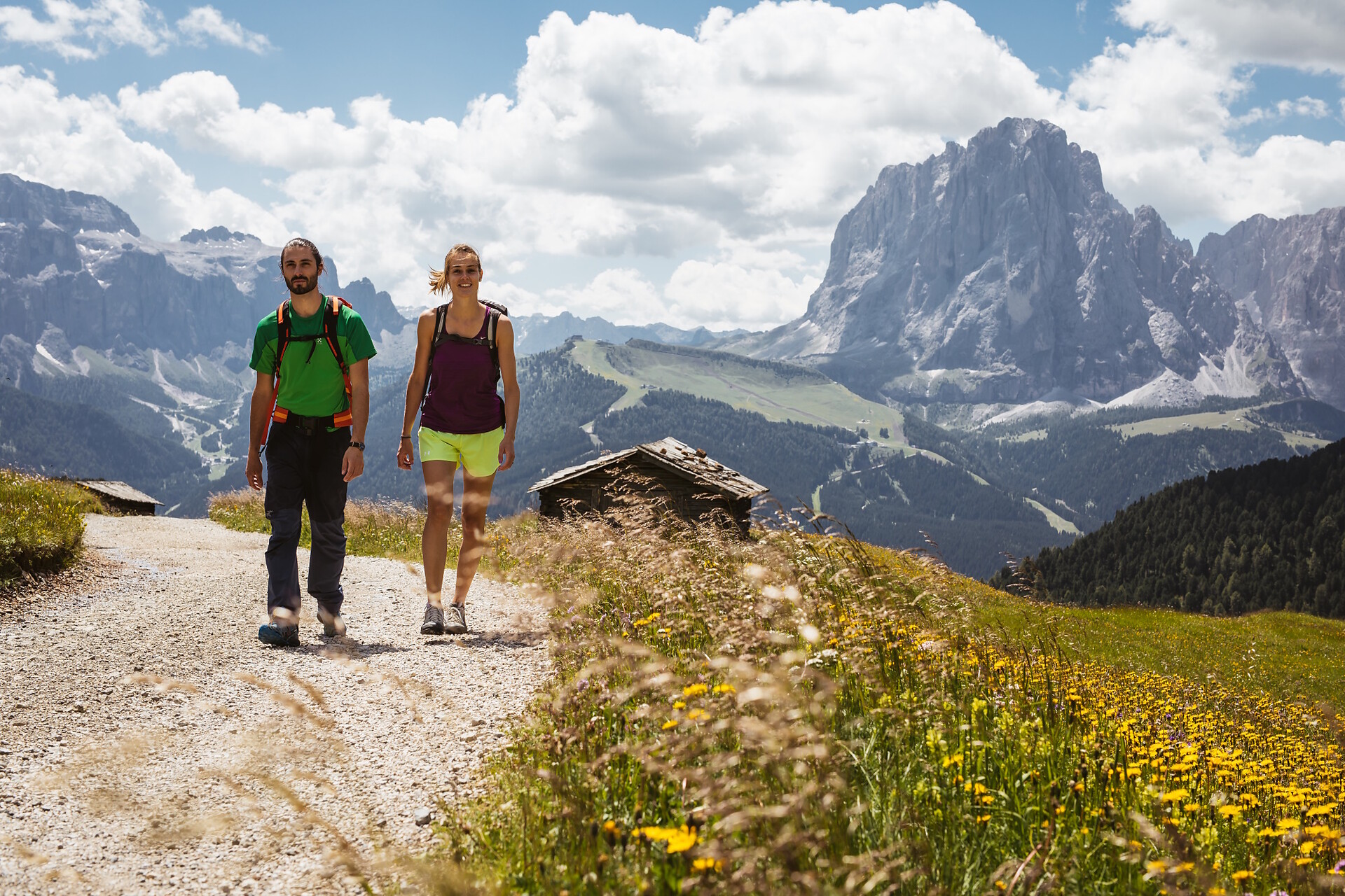 Seceda - Ridge Line from S. Cristina via Col Raiser (Valley station) - Rifugio Firenze - Dolomites Region Val Gardena - #2 - suedtirol.info