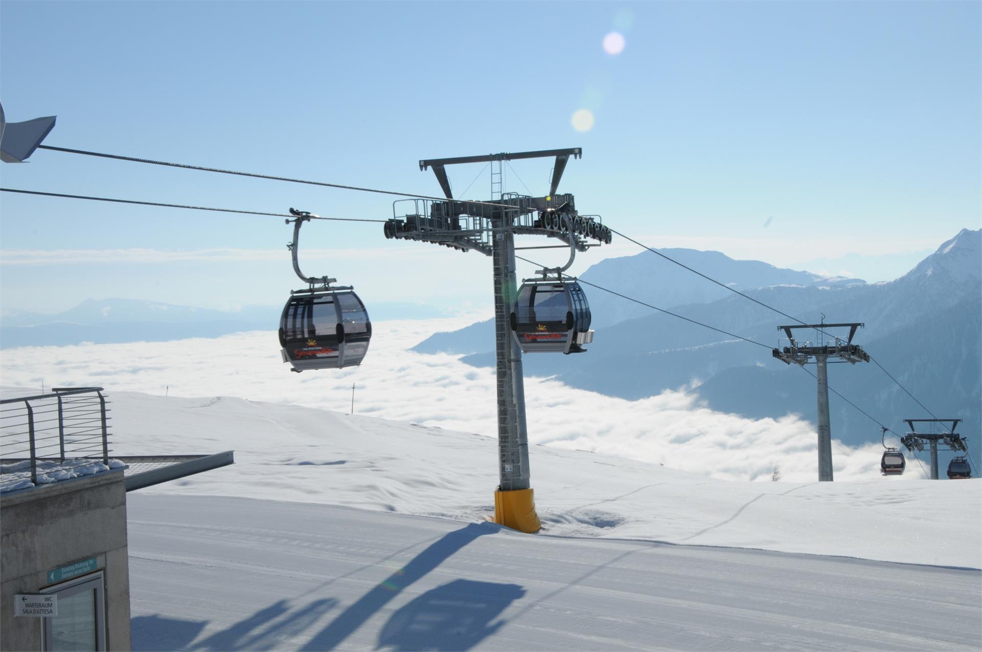 Schwemmalm cable car Ulten/Ultimo 1 suedtirol.info