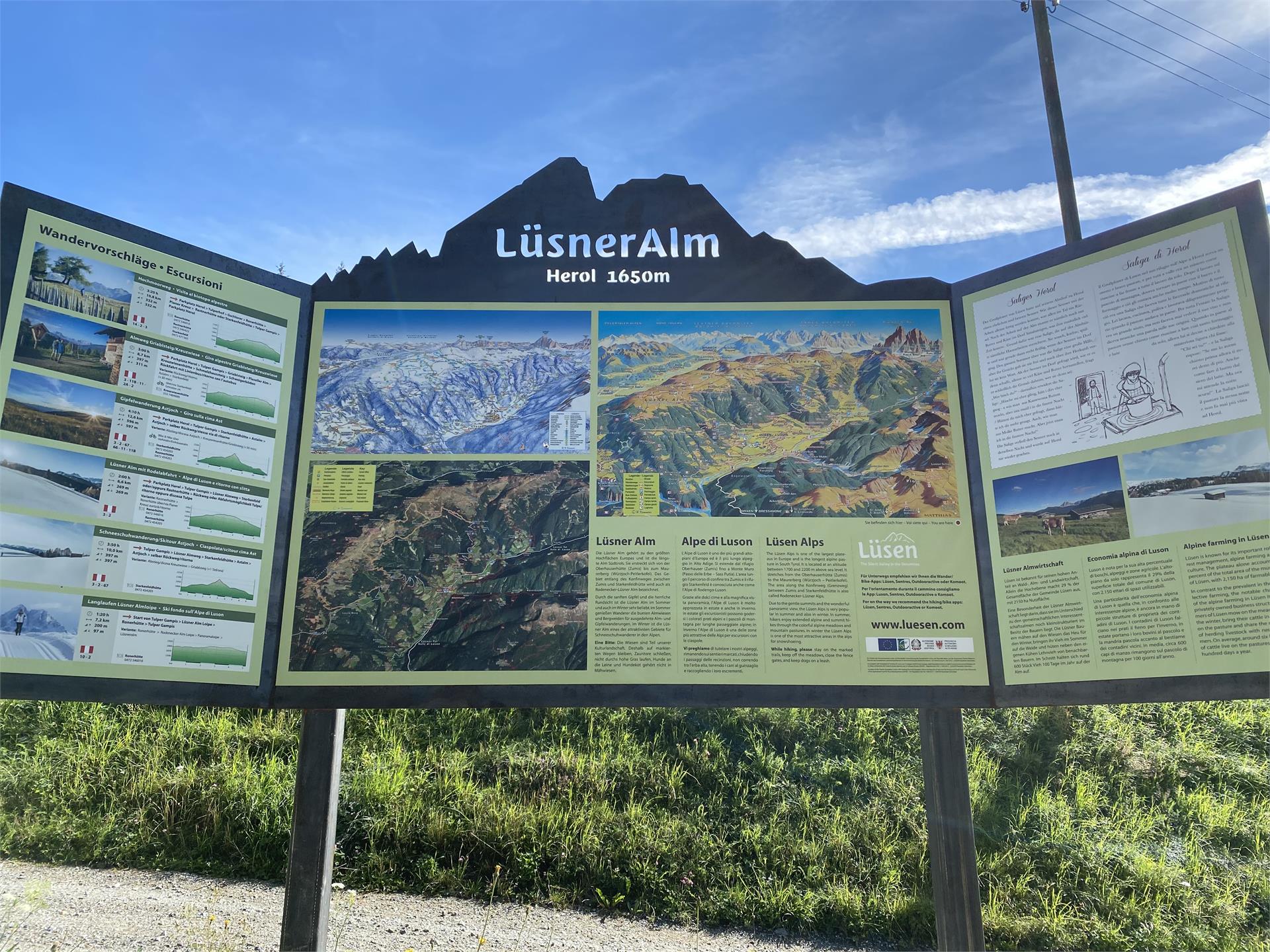 Sagenhafte Panoramawanderung über die Lüsner Alm Lüsen 1 suedtirol.info