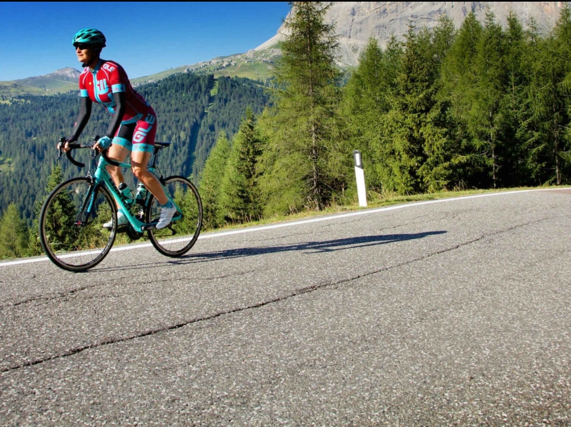 Giro in bicicletta da corsa
