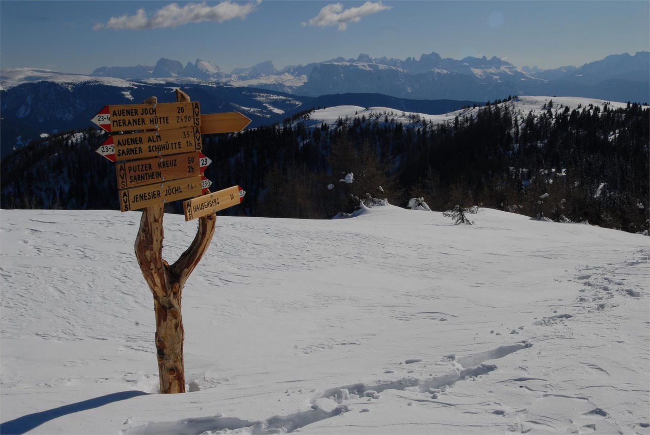 Schneeschuhwandern: Stoanerne Mandlen