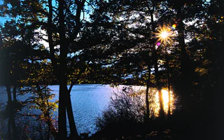 Sonnenuntergang am Montiggler See