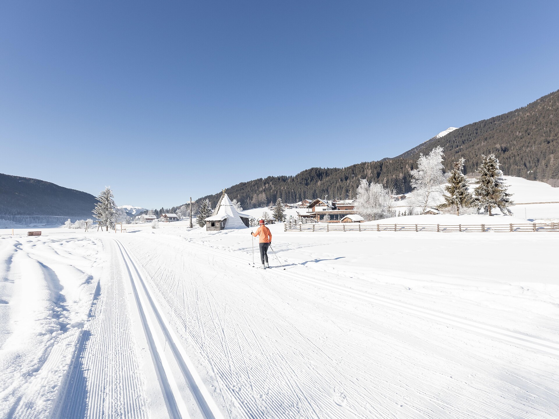 01/3 Tratto pista sci di fondo Val Casies: Binta Pub – Hotel Tyrol -  - #3 - suedtirol.info