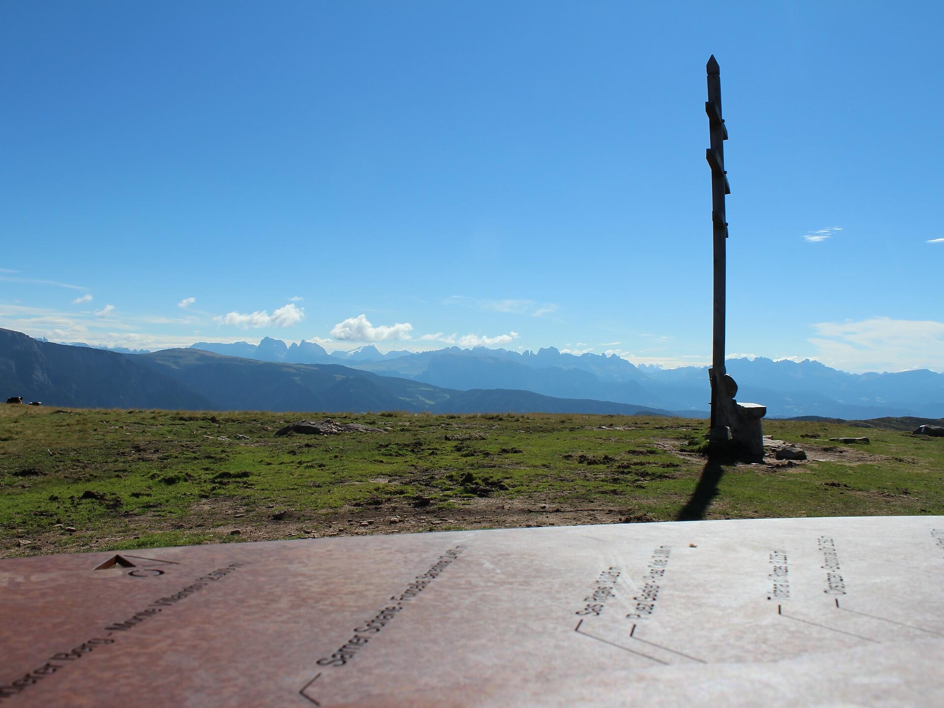 Piattaforma panoramica al Kreuzjöchl con vista sulle Dolomiti