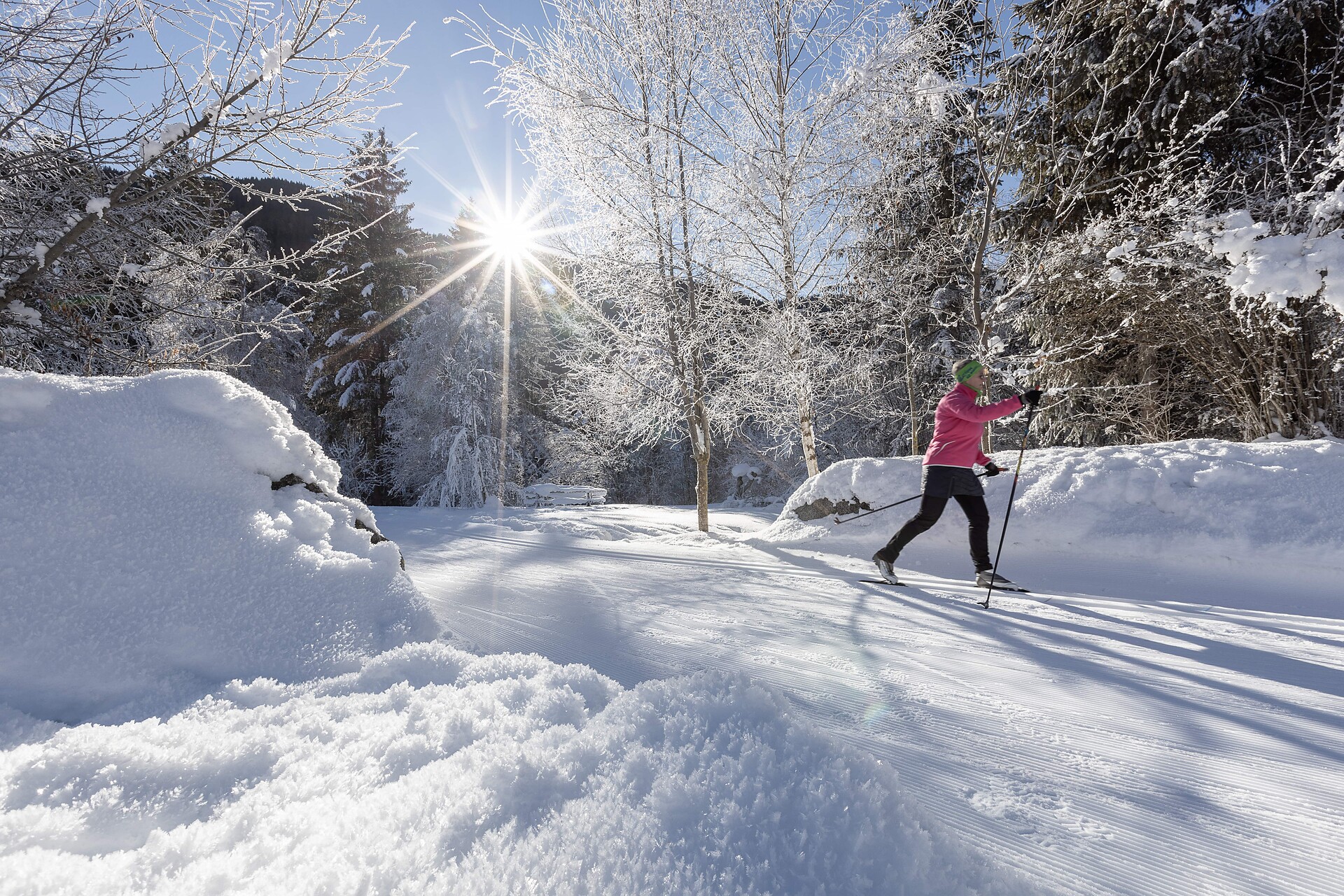 01/4 Tratto pista sci di fondo Val Casies: Hotel Tyrol – Steinegge – Kargruben -  - #3 - suedtirol.info