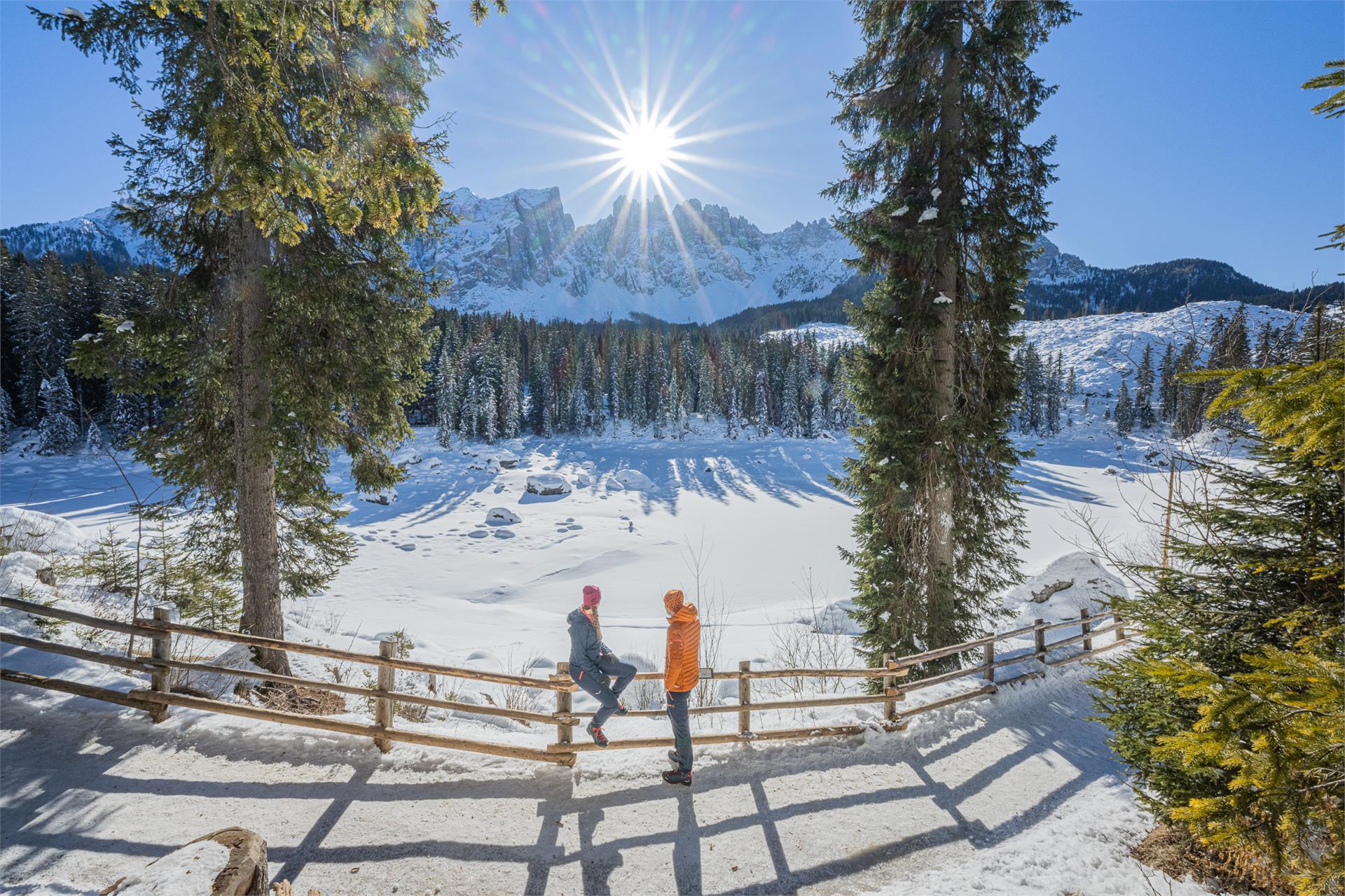 Escursione invernale dal parcheggio Paolina al Lago di Carezza Nova Levante 1 suedtirol.info